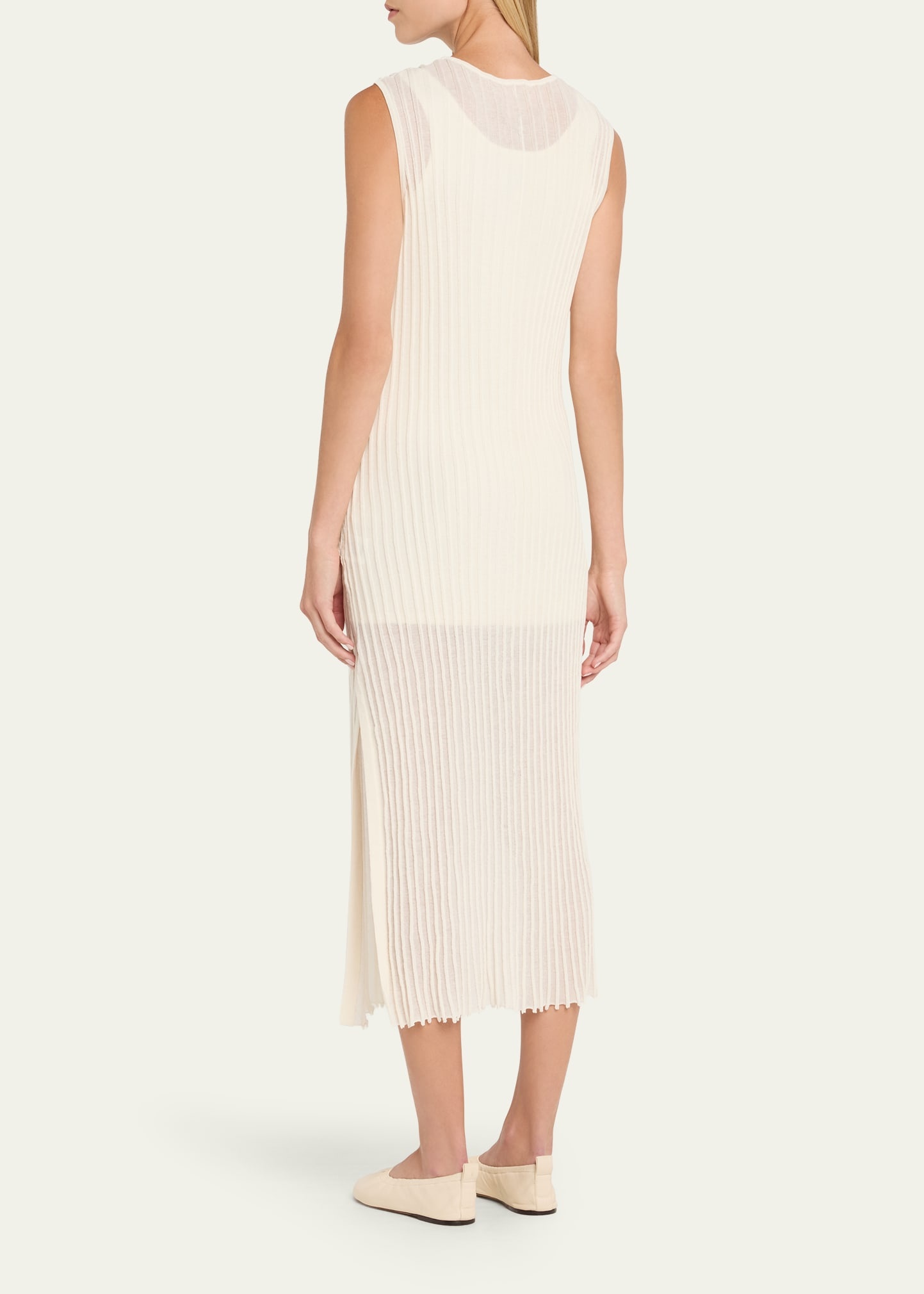 Ada Sleeveless Rib Knit Maxi Dress - 3