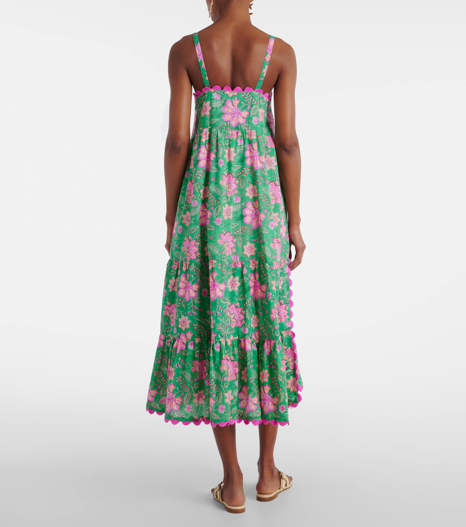 Printed cotton maxi dress - 3