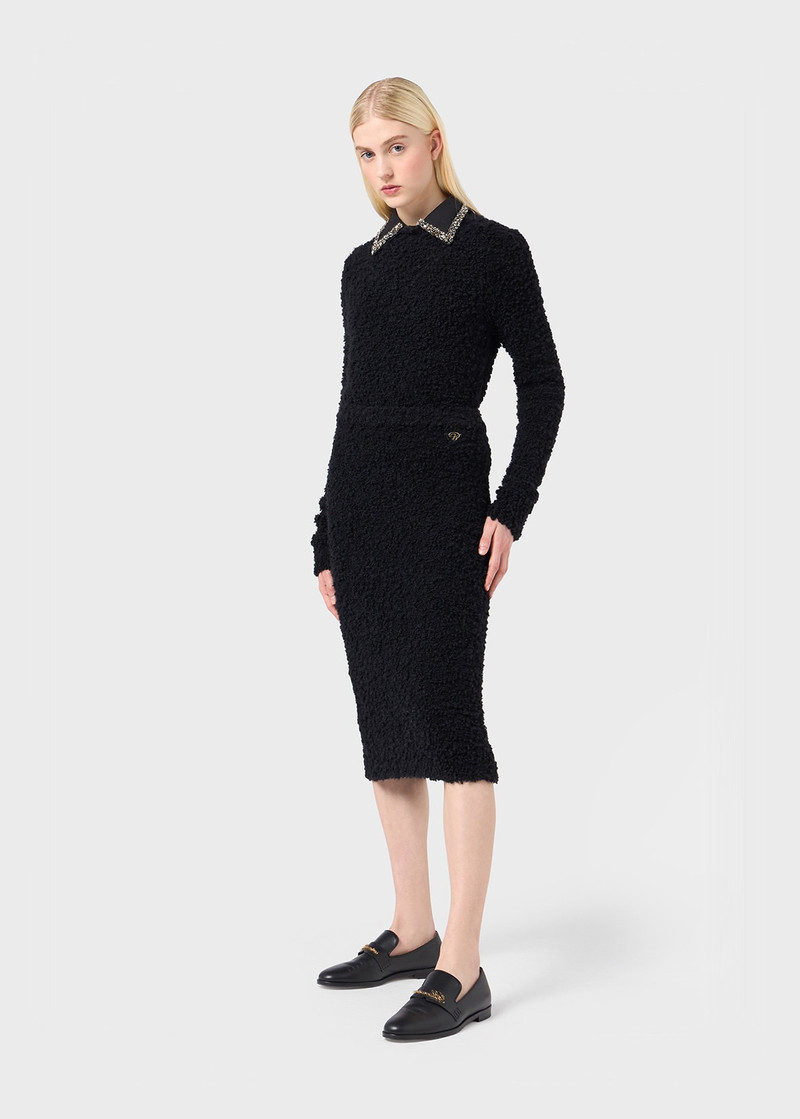Blumarine BOUCLÉ SKIRT WITH B MONOGRAM outlook