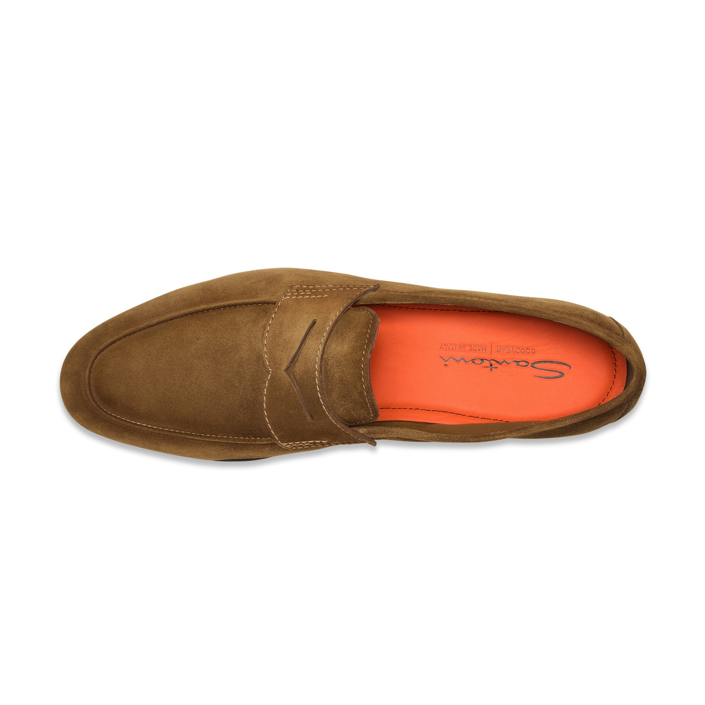 Men's light brown suede Carlo loafer - 5