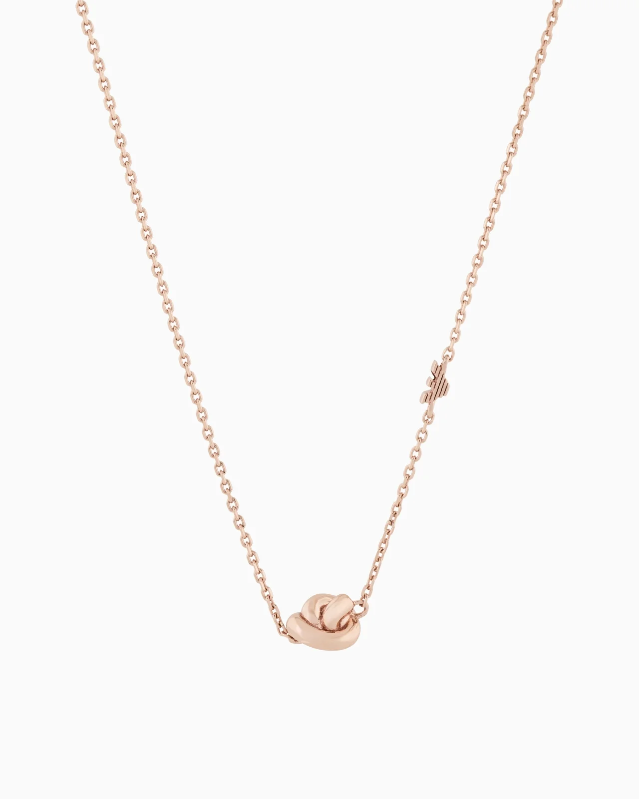EMPORIO ARMANI STERLING SILVER RG KNOT NECKLACE - 1