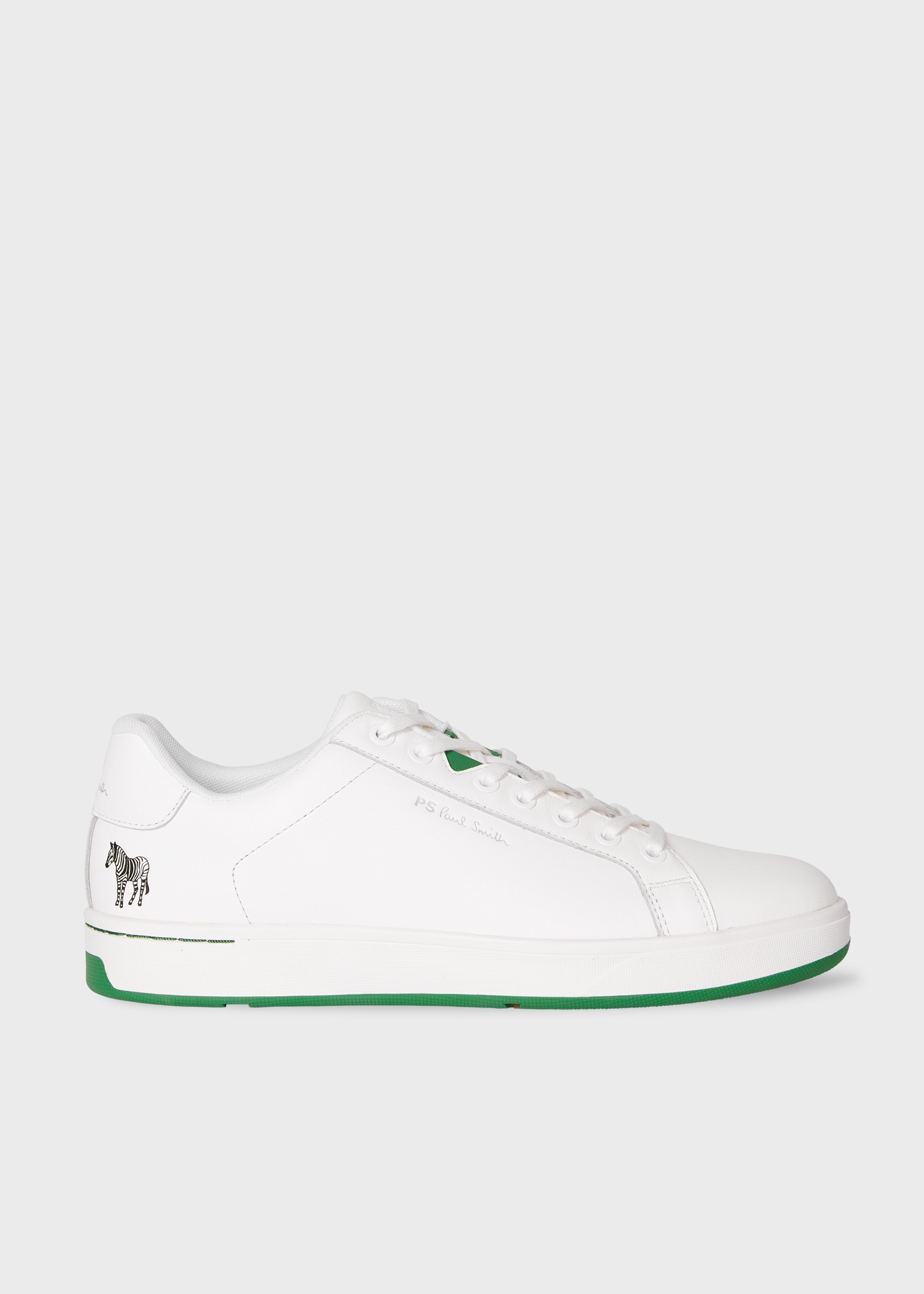 White 'Albany' Trainers - 1