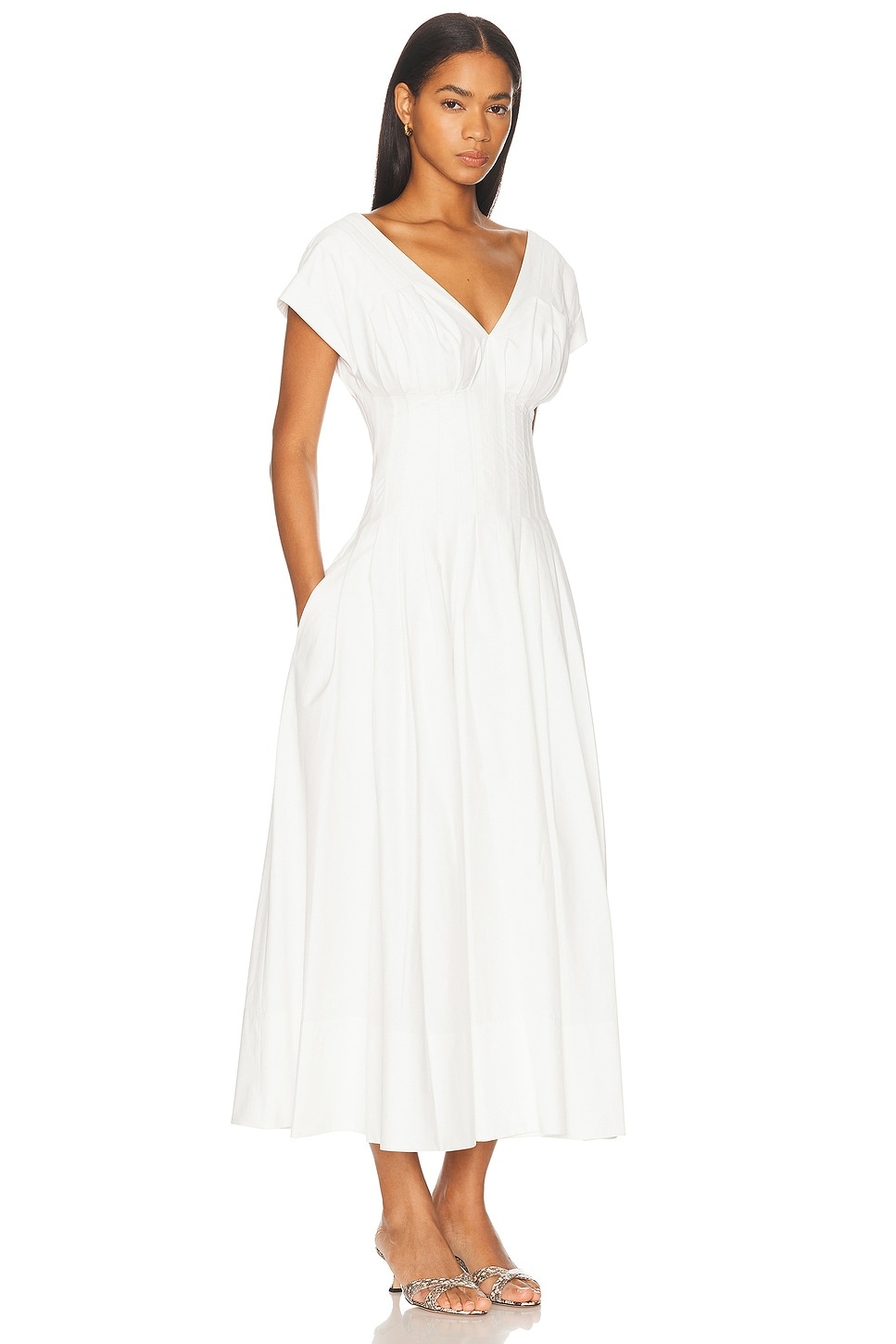 Nina Pleated Midi Dress - 2