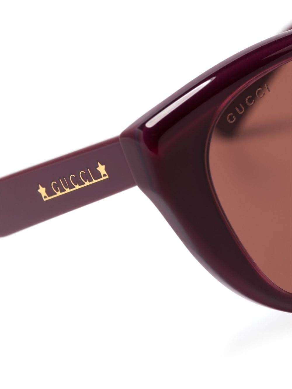 logo-engraved cat-eye sunglasses - 3