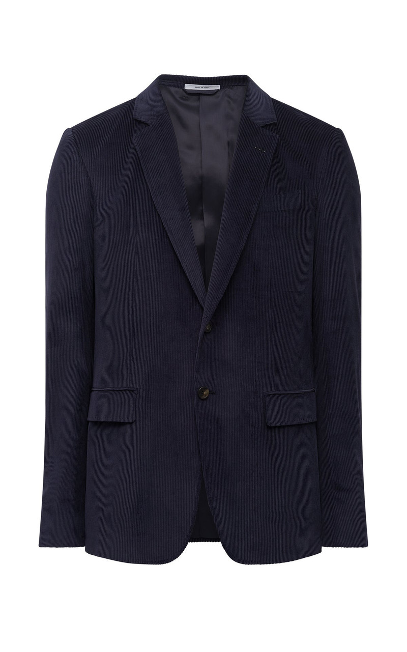 Irving Jacket in Dark Navy Sea Island Cotton Corduroy 1