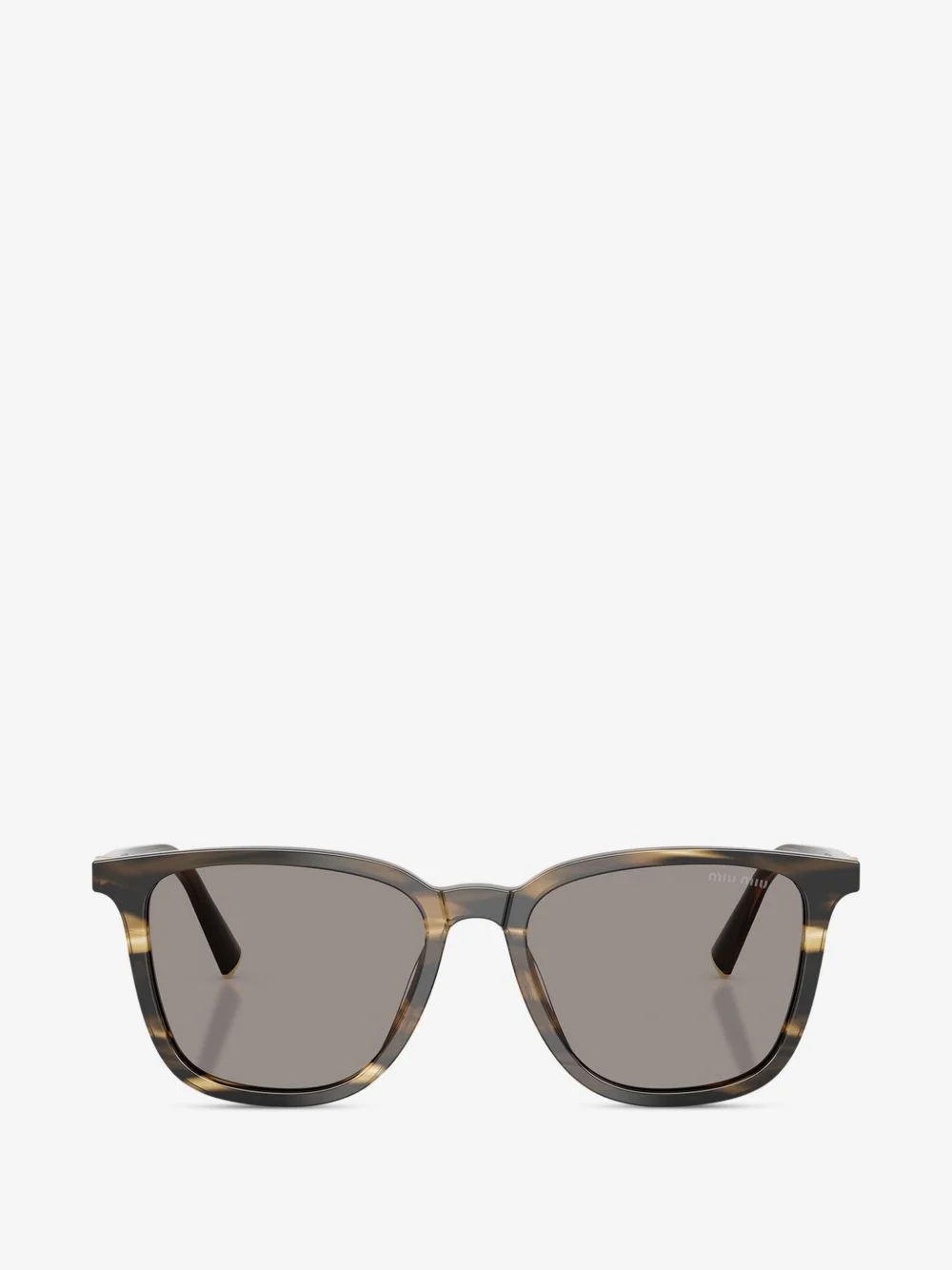 striped rectangle-frame sunglasses - 1