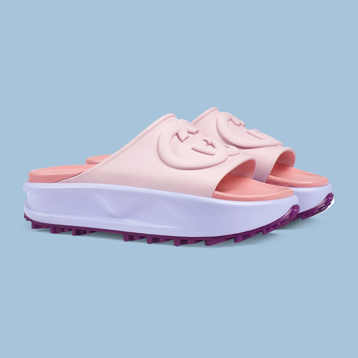 Women's slide sandal with Interlocking G - 2