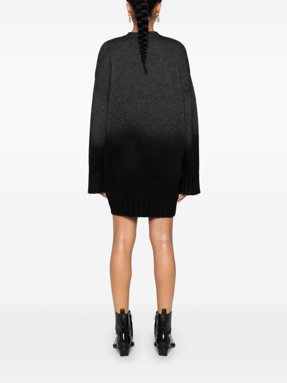 ribbed-knit mini dress - 4
