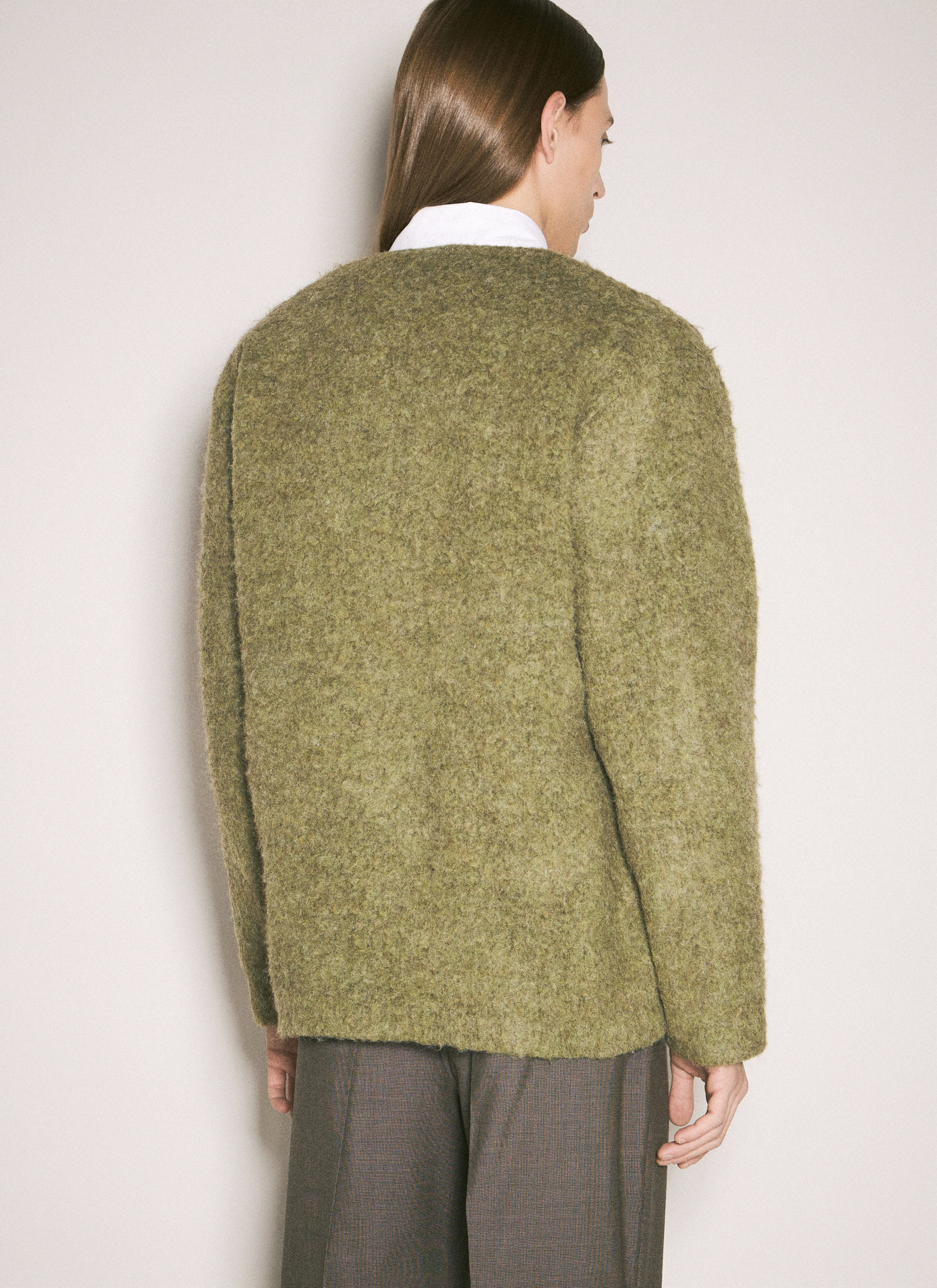 Brushed Knit Cardigan - 5