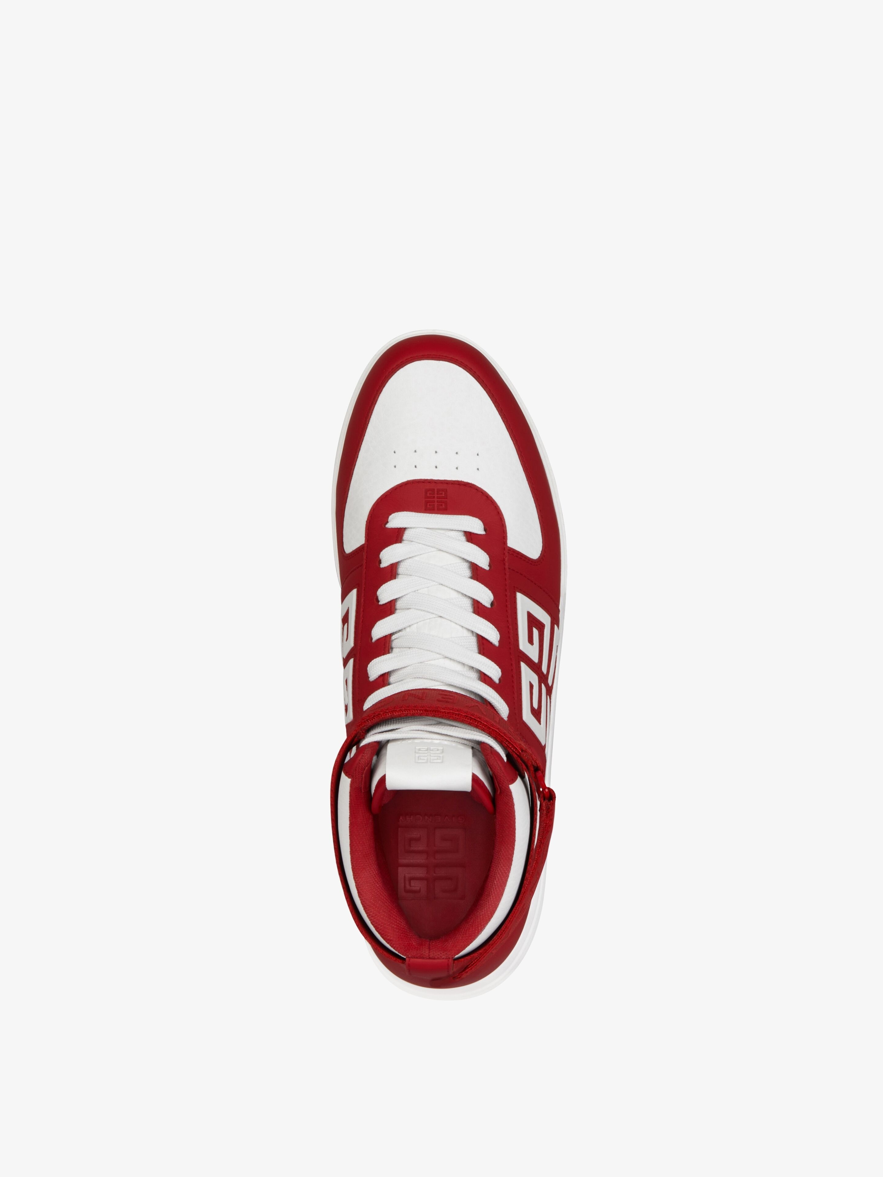 Givenchy G4 HIGH TOP SNEAKERS IN LEATHER | REVERSIBLE
