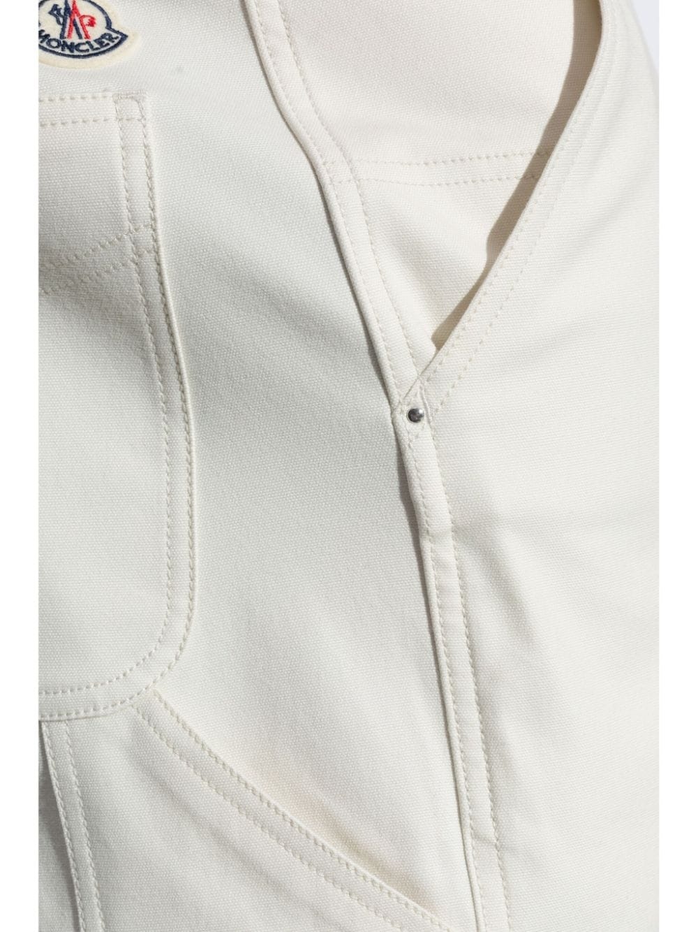 logo-appliqué straight trousers - 5