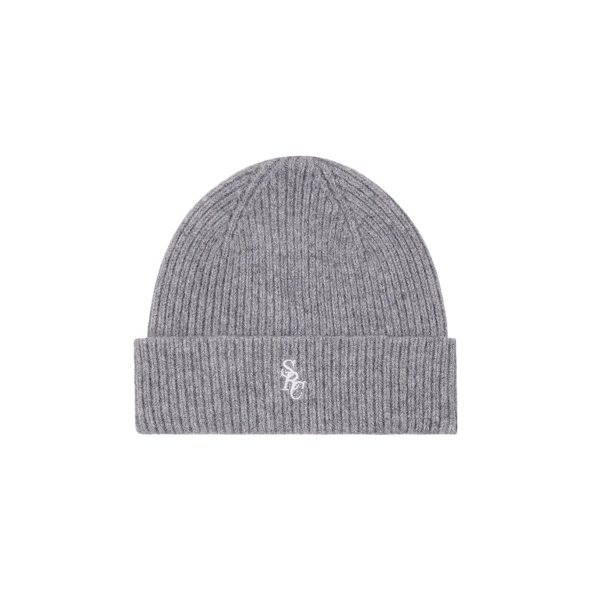 Sporty & Rich SRC Wool Beanie 'Grey' - 1