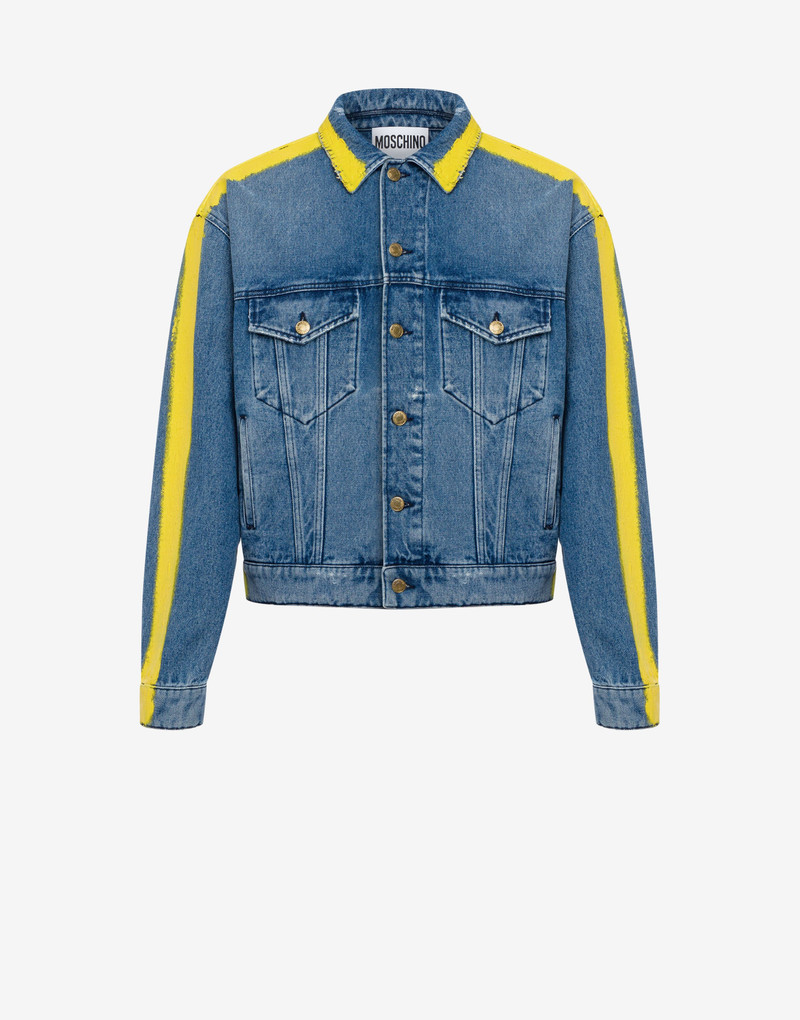 MOSCHINO PAINT DENIM JACKET 1