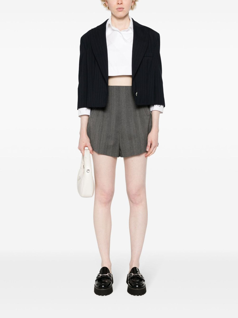 Prada wool pleated shorts outlook