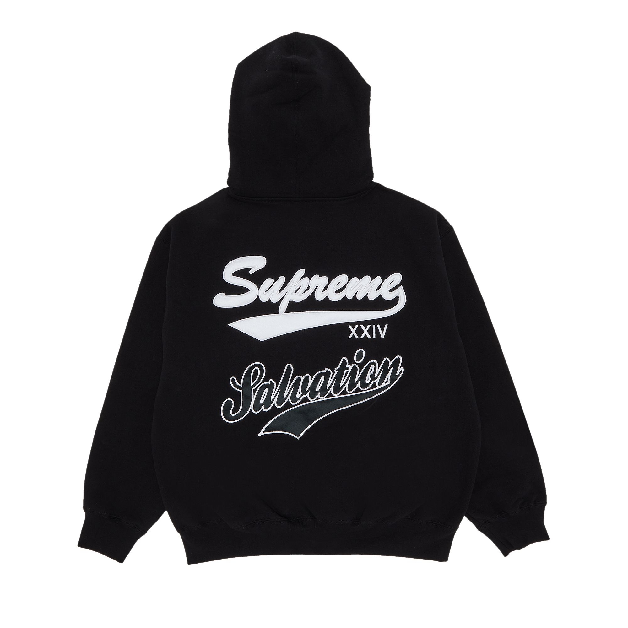 Supreme Salvation Zip Up Hooded Sweatshirt 'Black' - 2