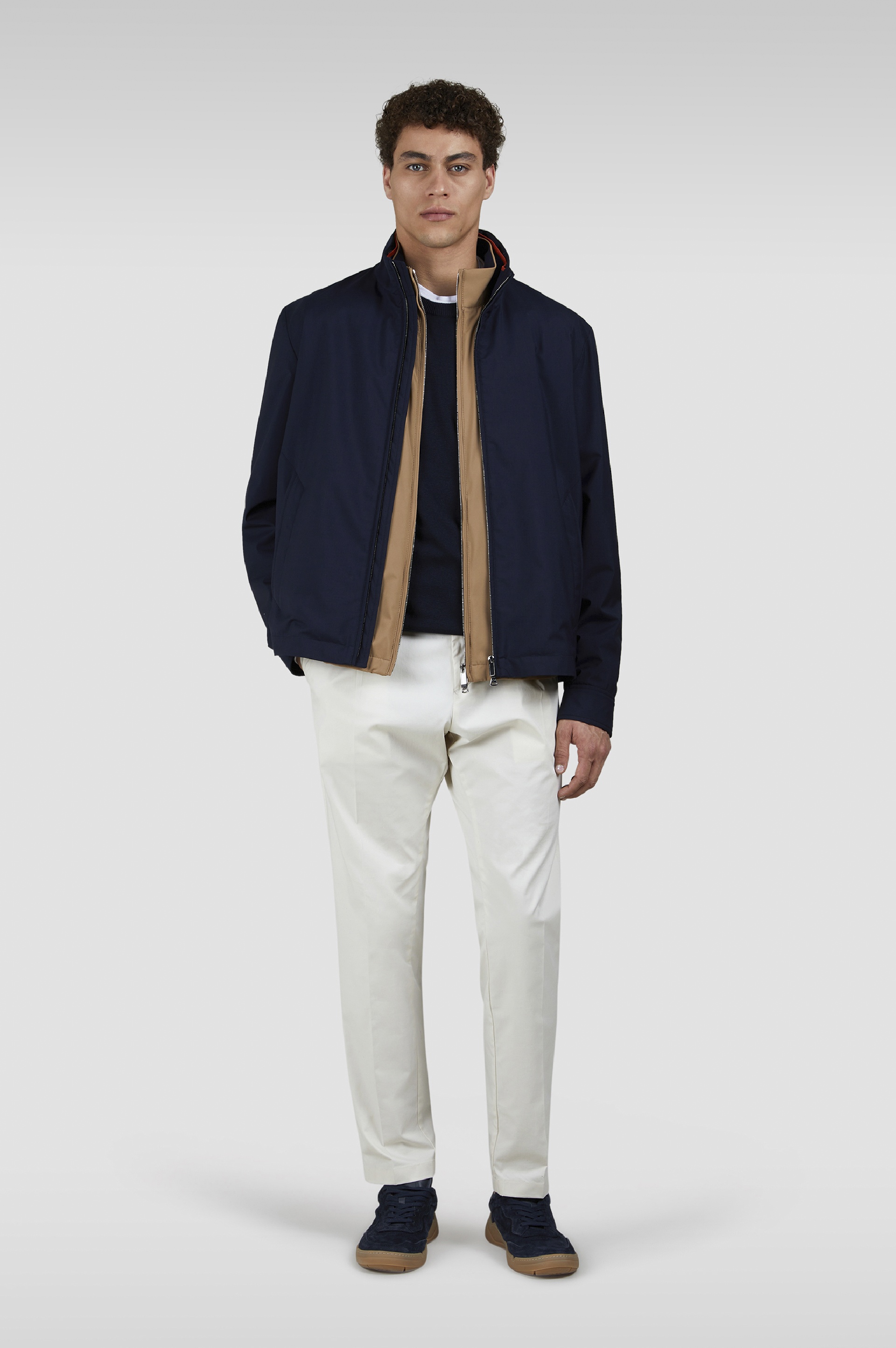 WOOL AND SILK BOMBER - 2