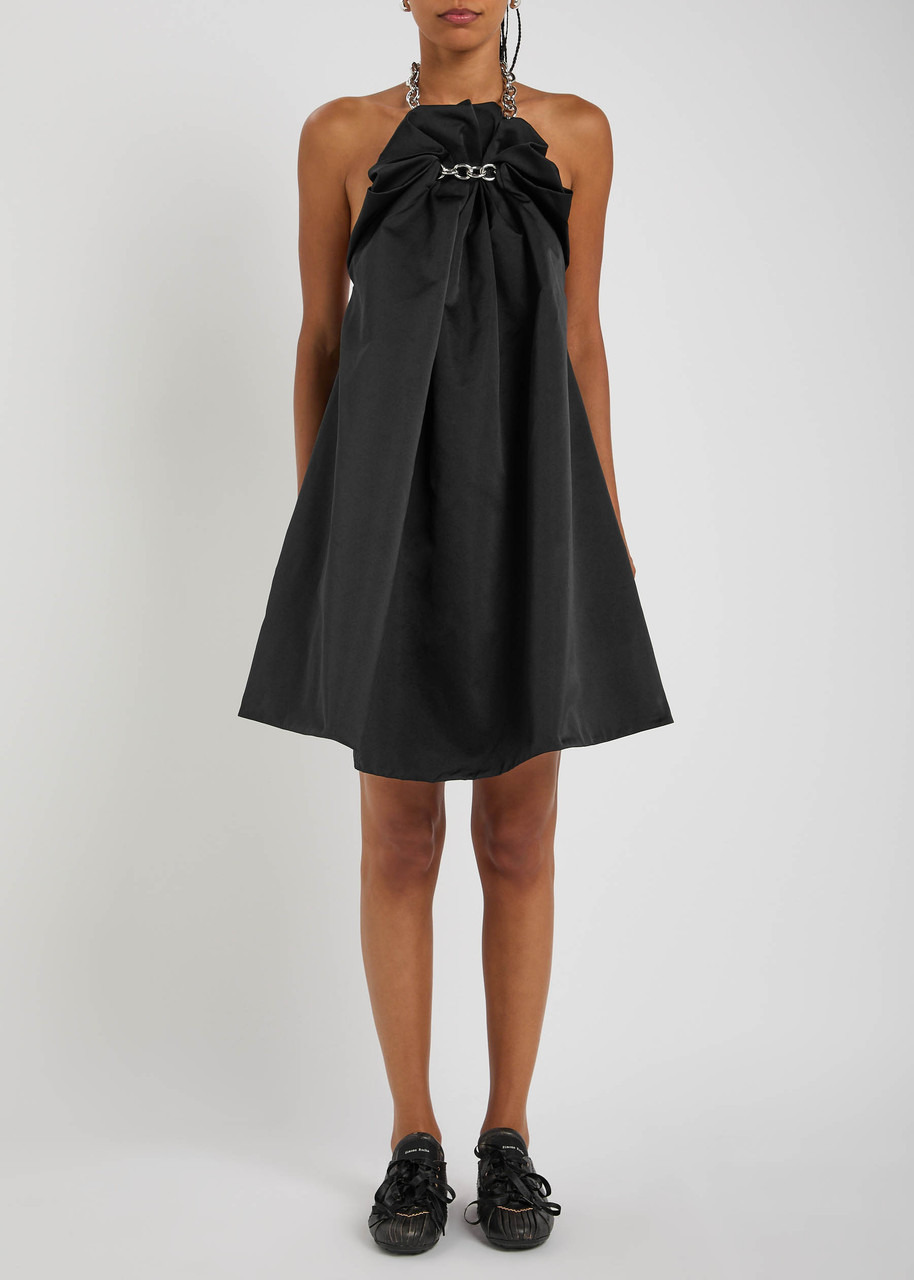 Simone Rocha Ruched Balloon Satin Mini Dress - 2