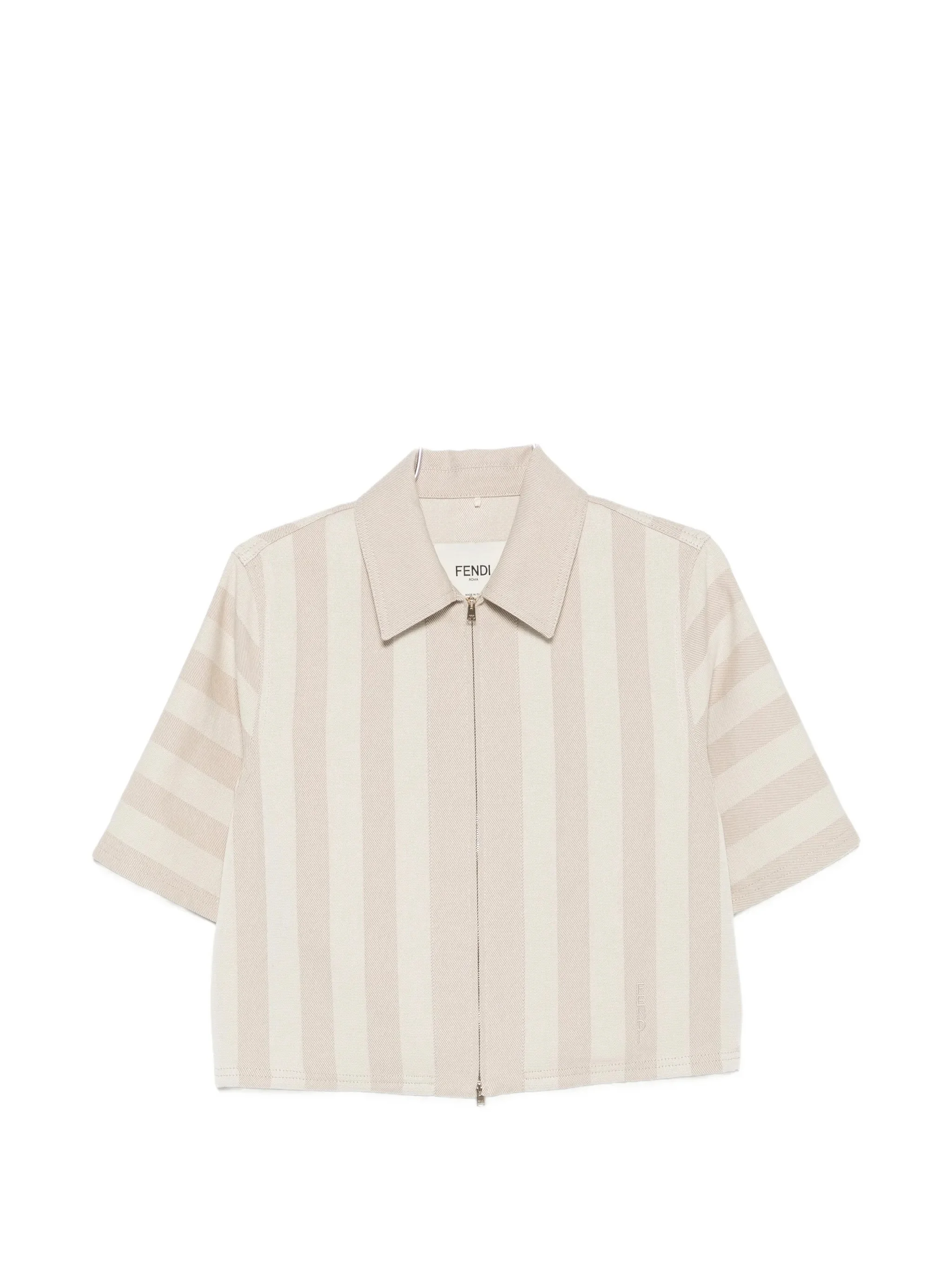 Fendi Striped Short-sleeve Jacket - 1