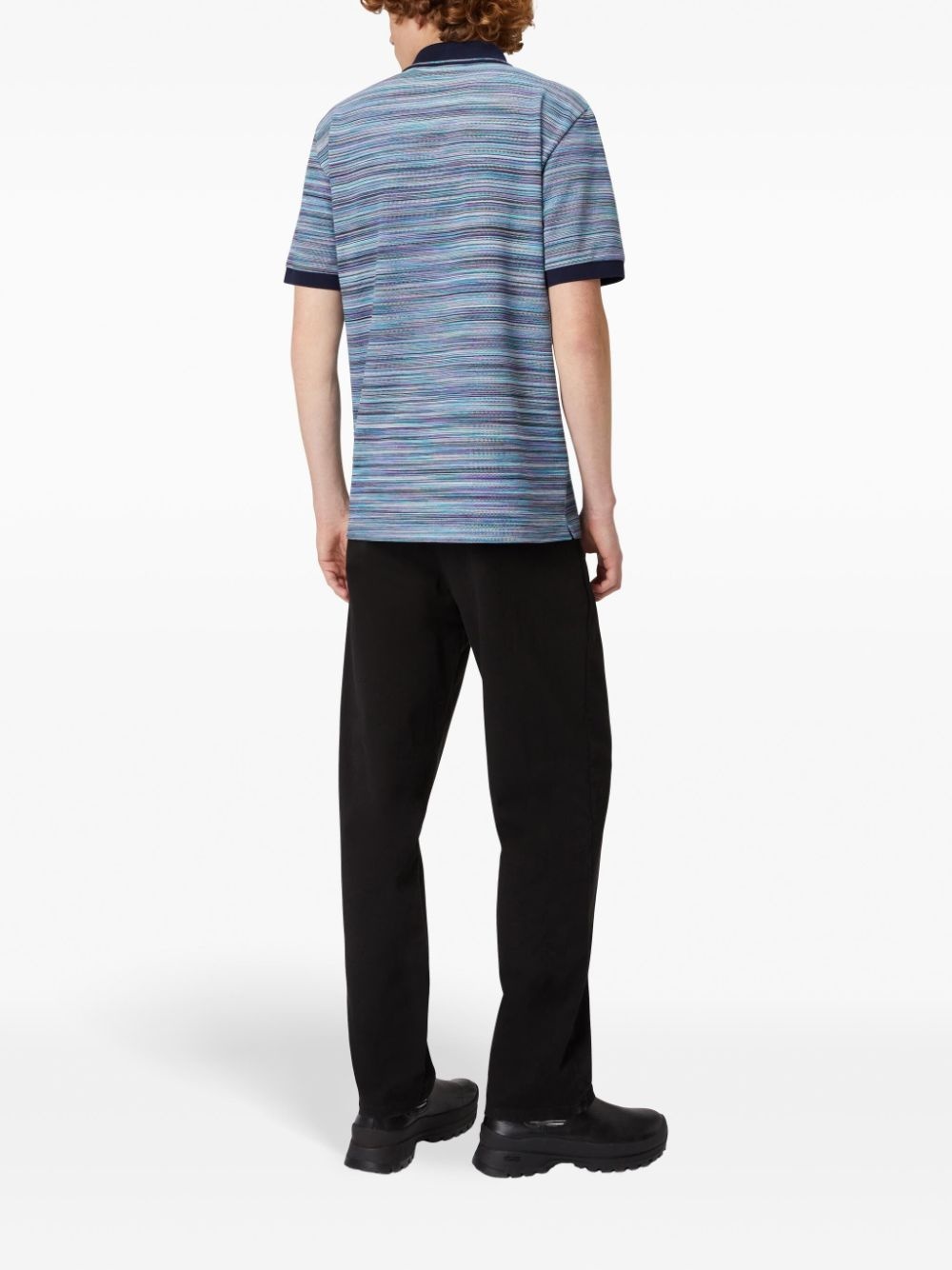 slub cotton polo shirt - 3