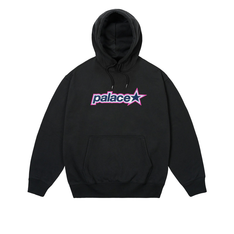 P STAR HOOD BLACK 1