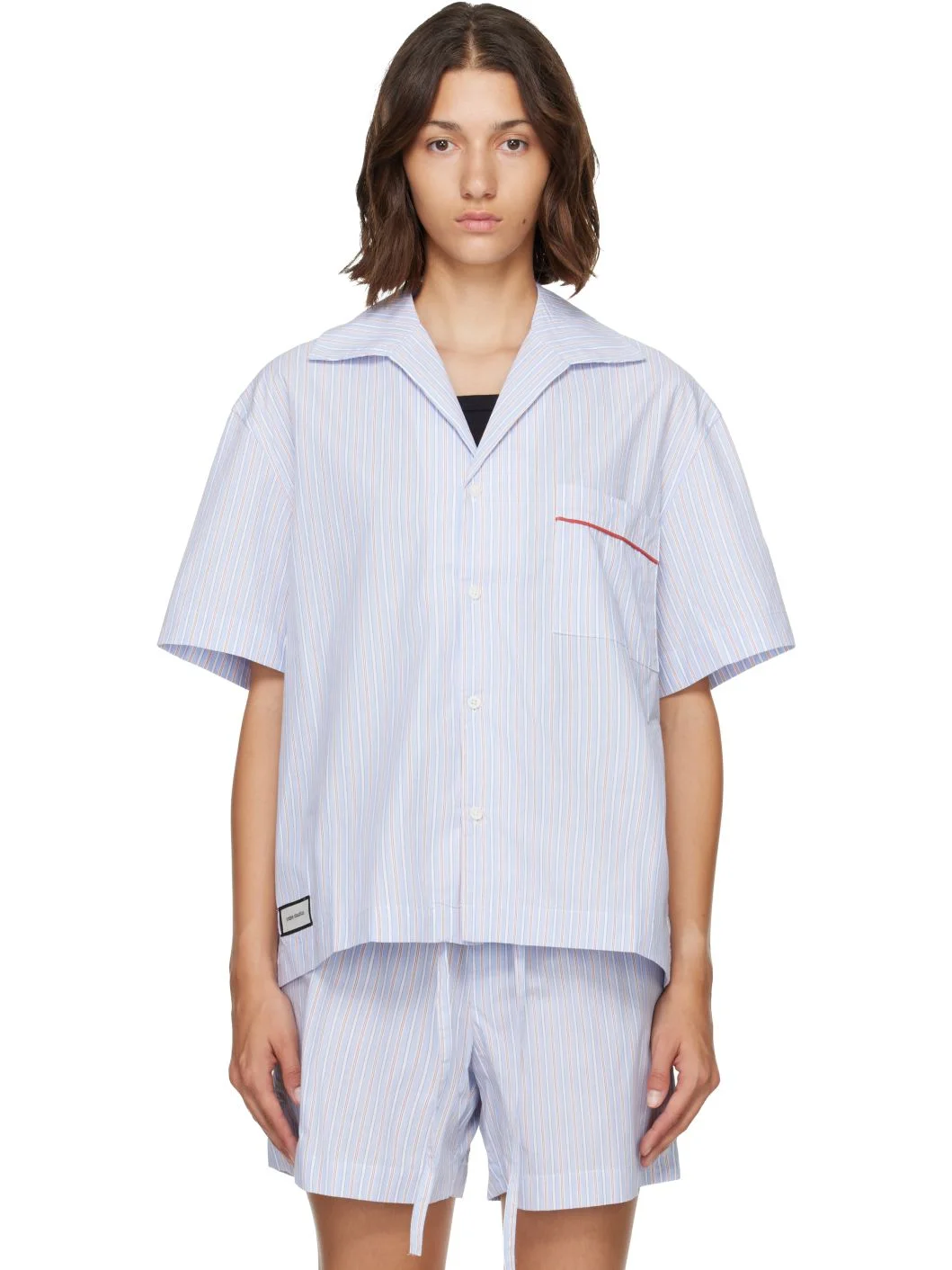Blue S/S Pyjama Shirt - 1