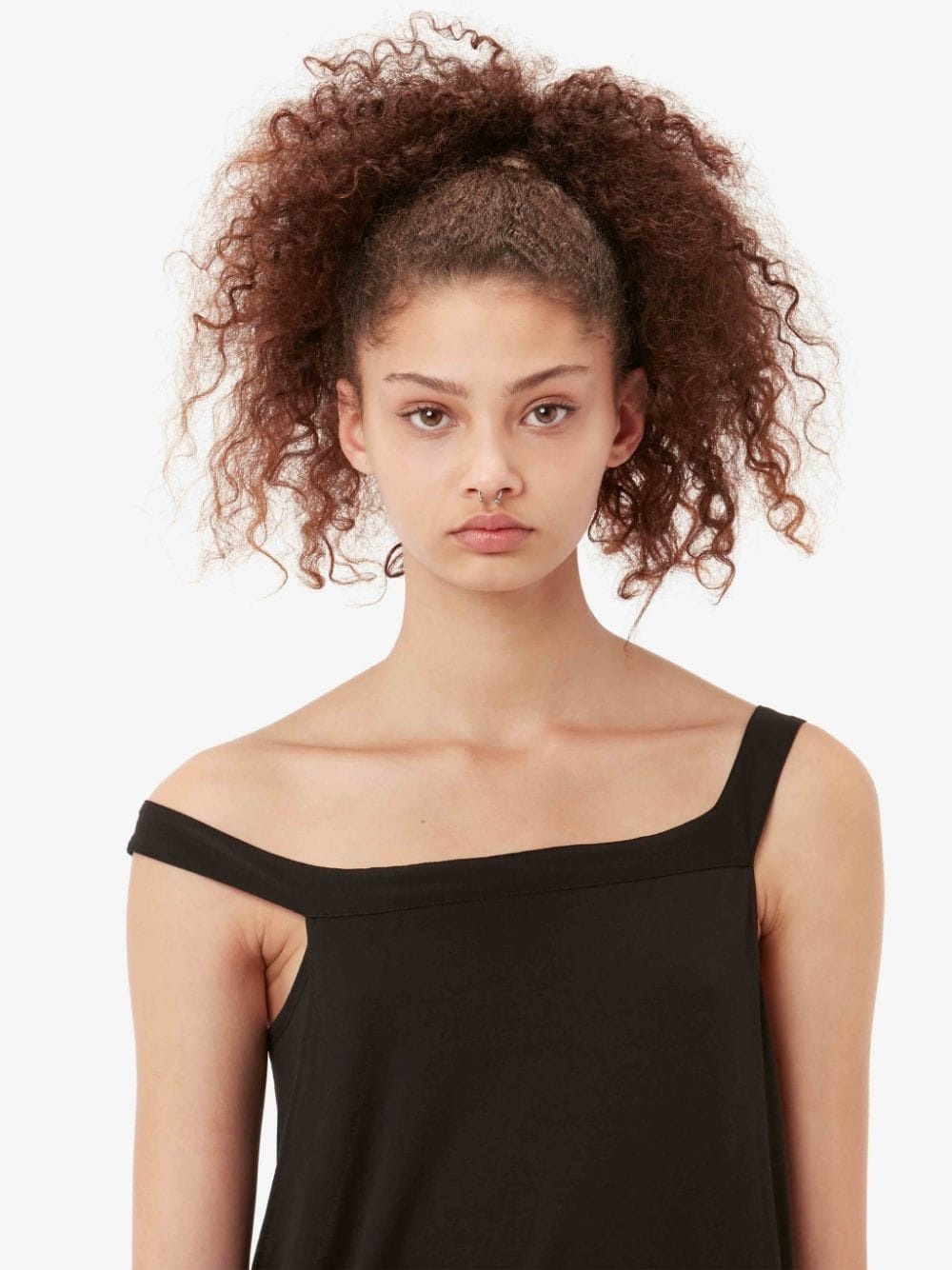 LONG ASYMMETRIC DRAPED DRESS - 5