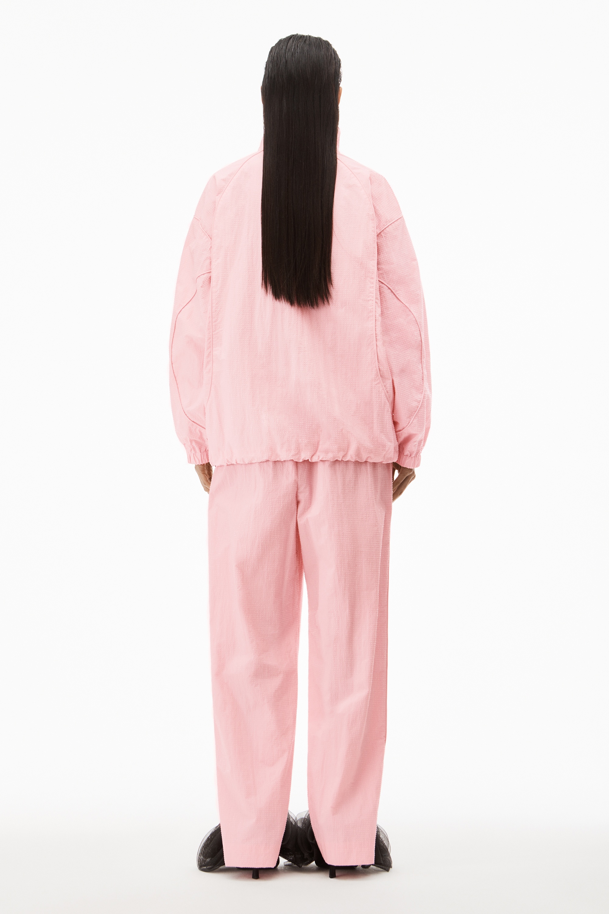 HOTFIX TRACK JACKET IN CRINKLE NYLON - 4