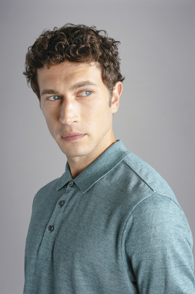 FADED LINEN POLO SHIRT 4