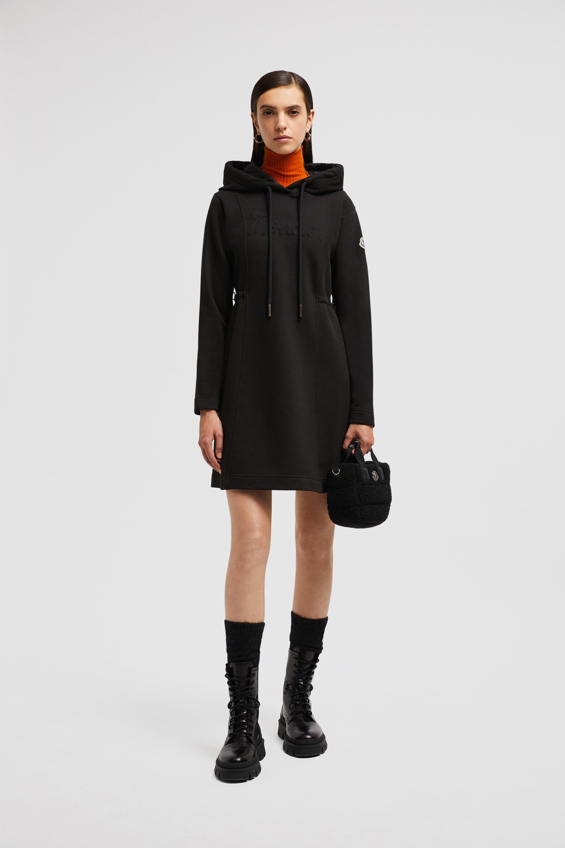 Moncler Drawstring Hooded Dress – Cettire