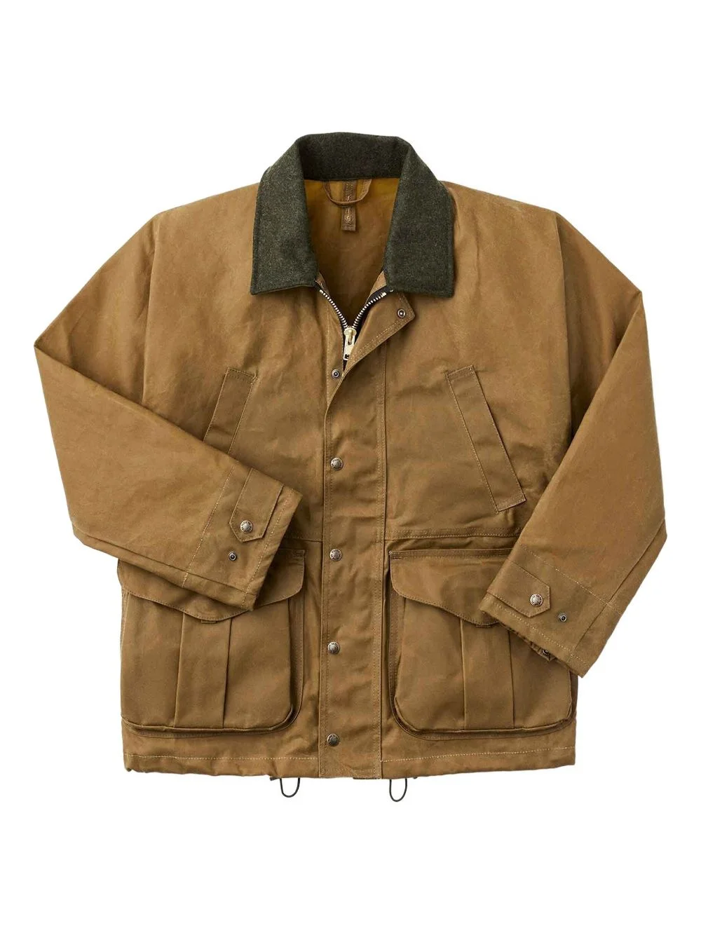 press-stud cotton jacket - 1