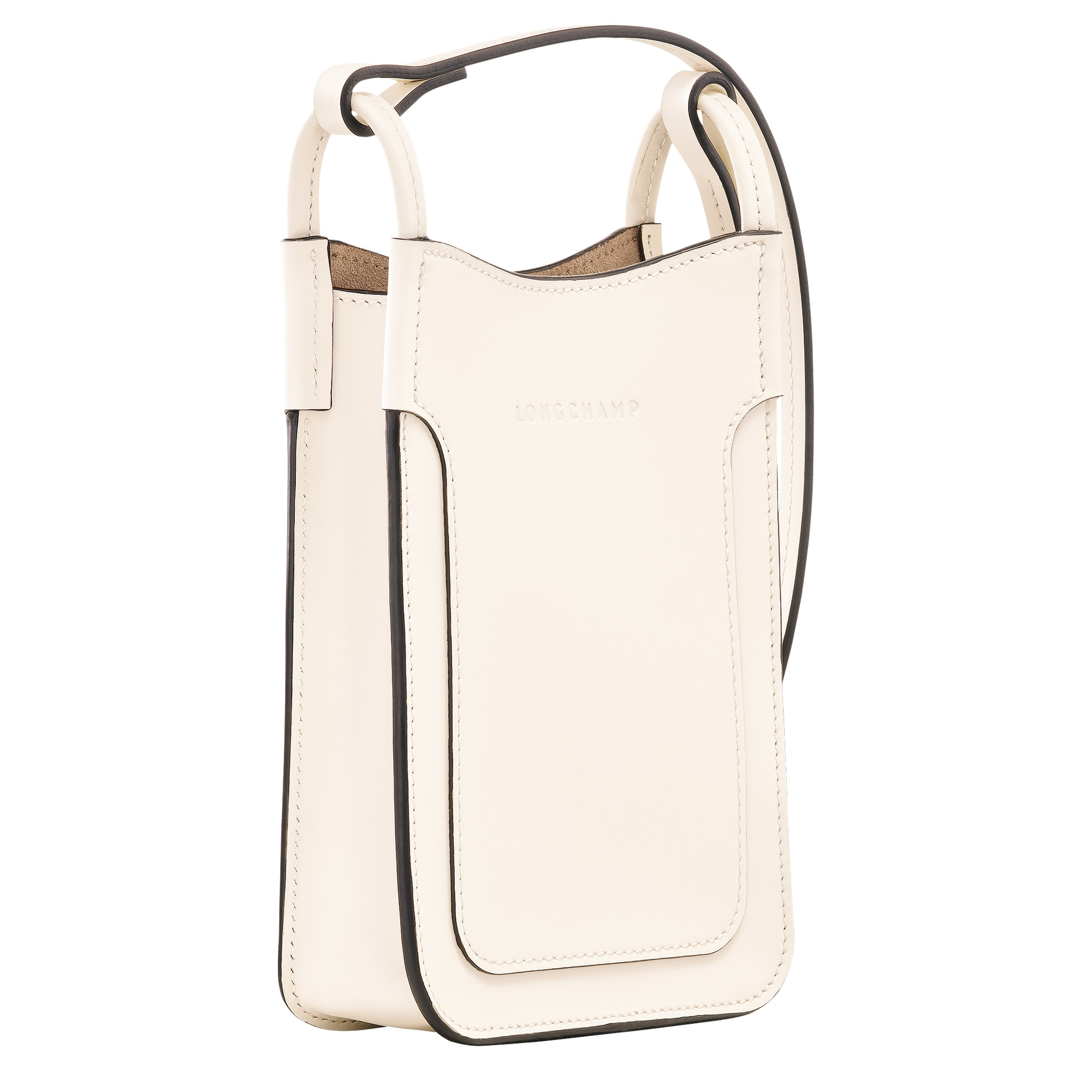 Le Foulonné Phone case Ecru - Leather - 3