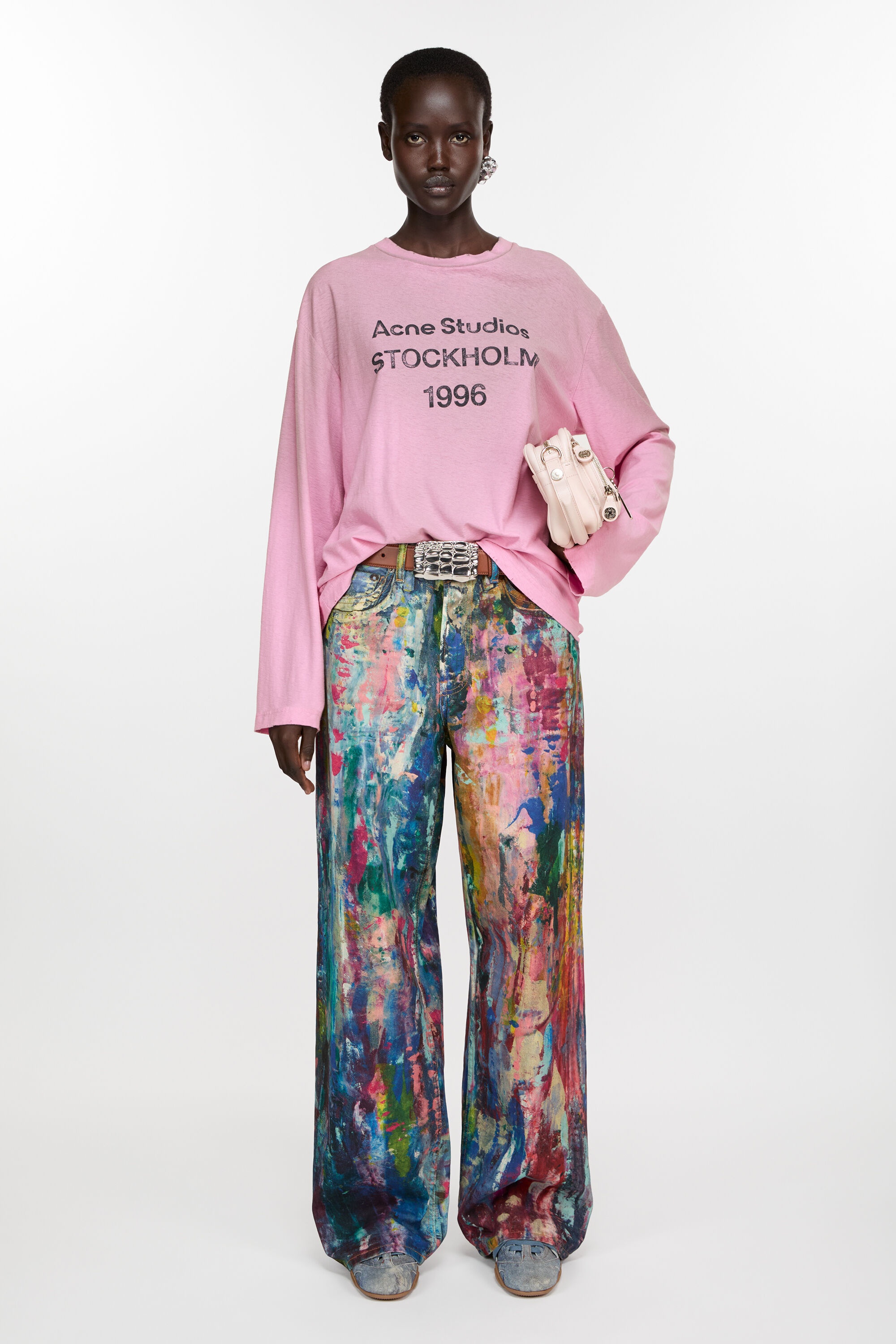 Acne Studios Baggy fit jeans - 1981F - Blue/multi | REVERSIBLE