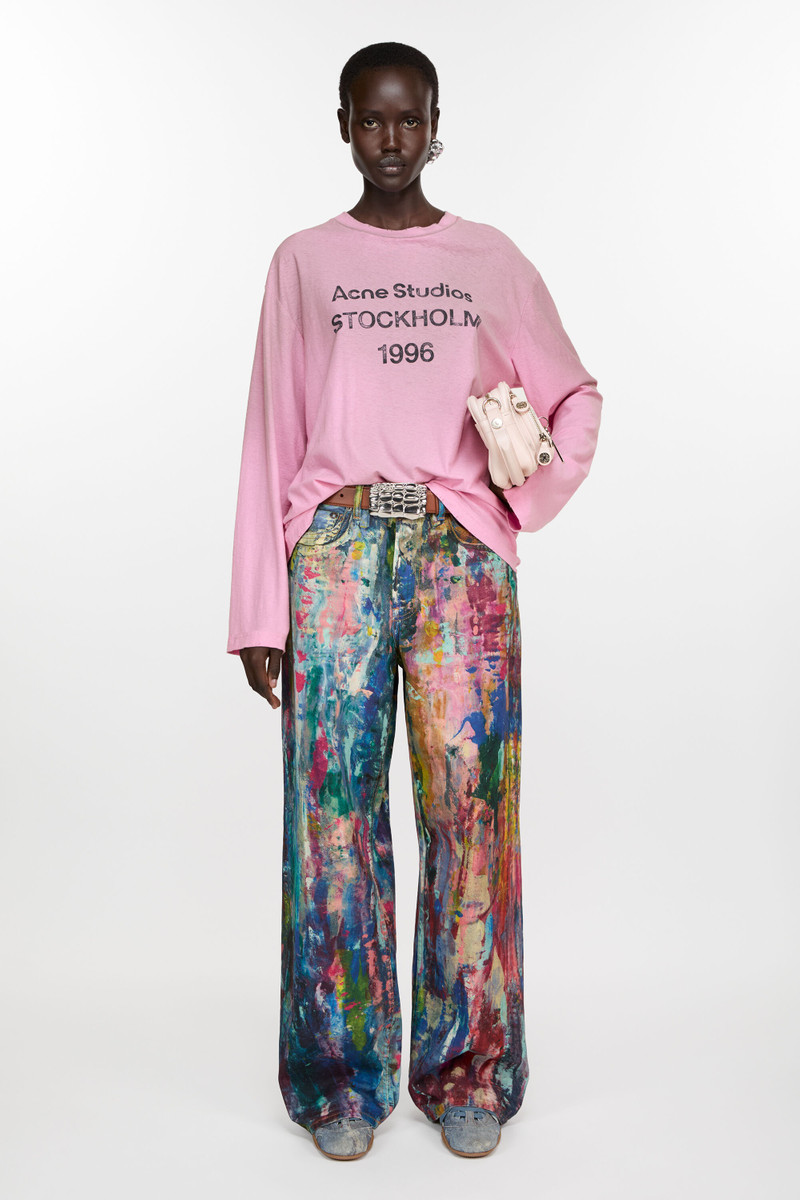 Acne Studios Baggy fit jeans - 1981F - Blue/multi outlook