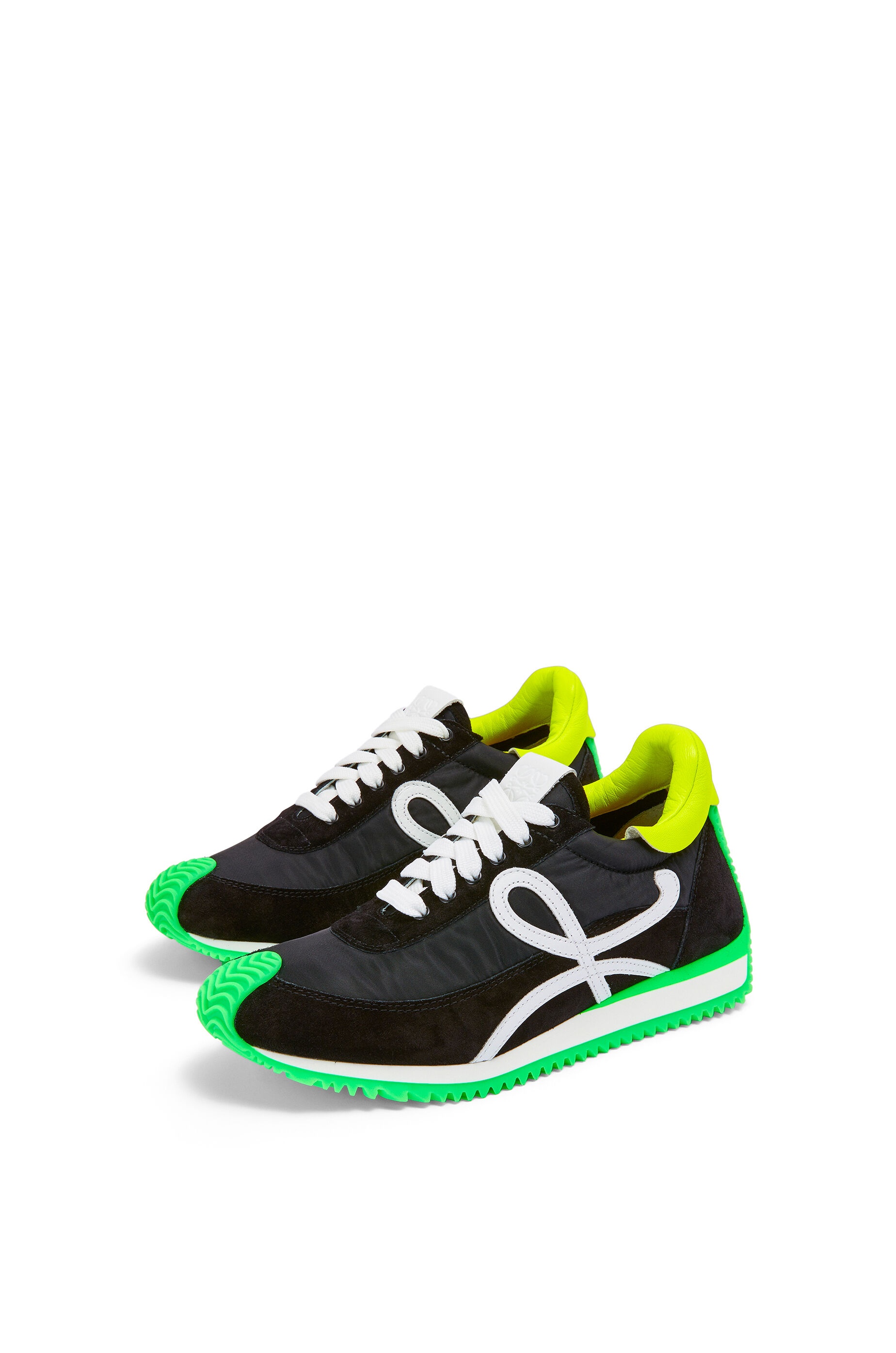 Flow runner in nylon and suede - 2