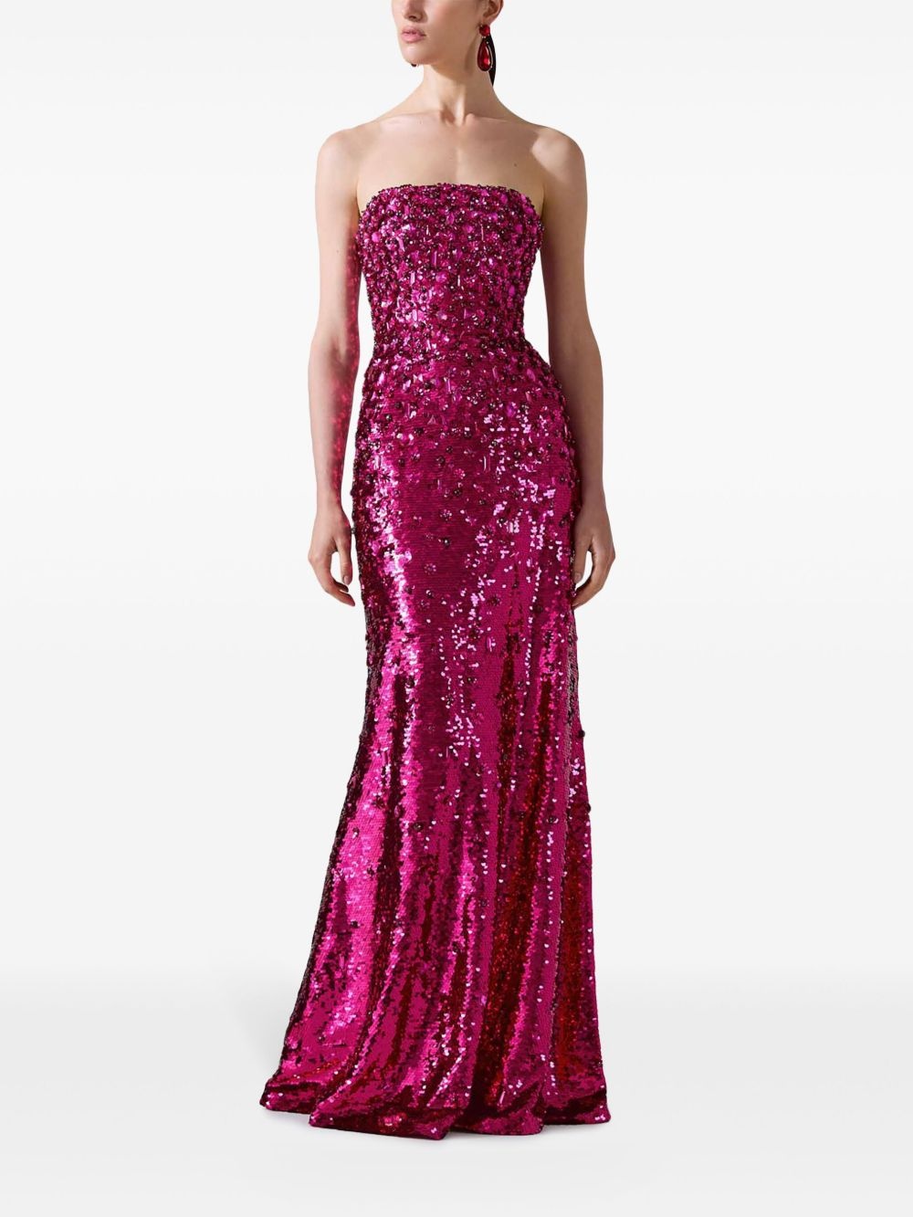 sequin-embellished maxi dress - 2