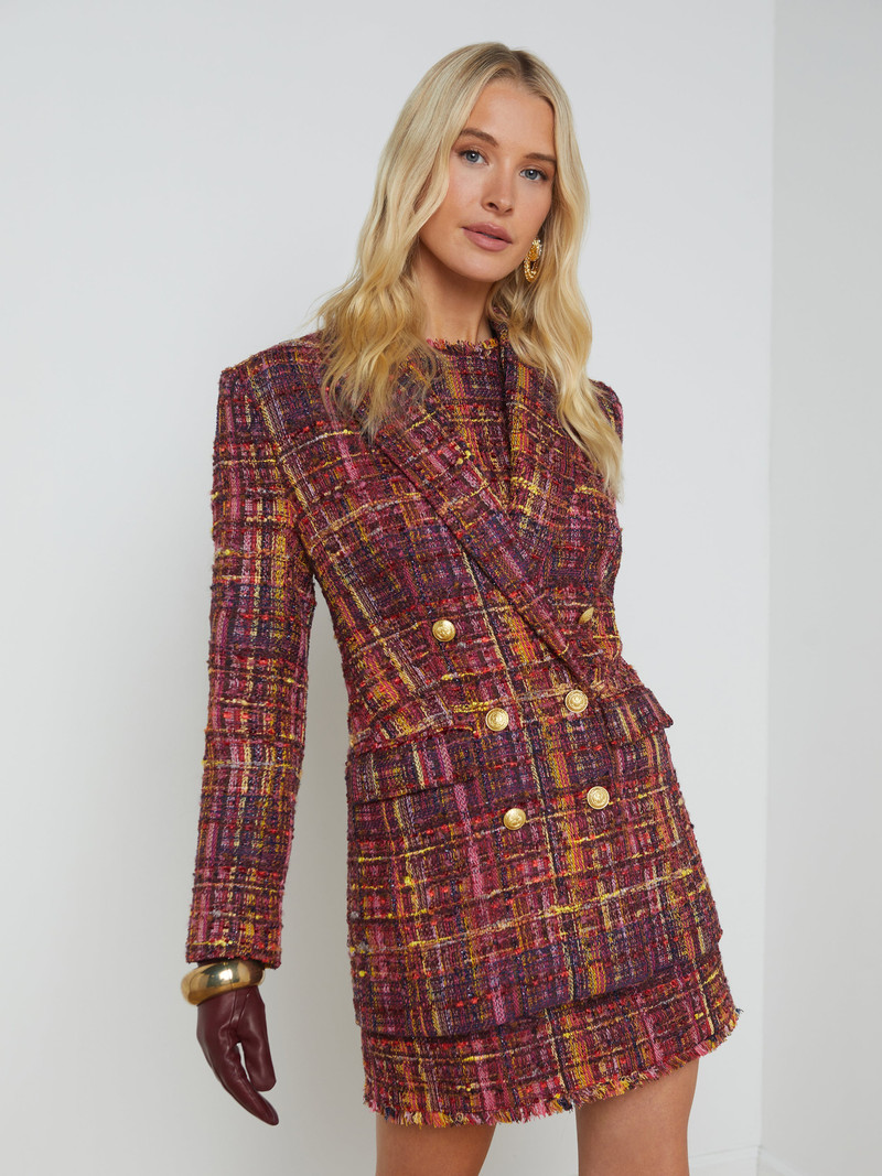 L'AGENCE Aimee Tweed Blazer outlook