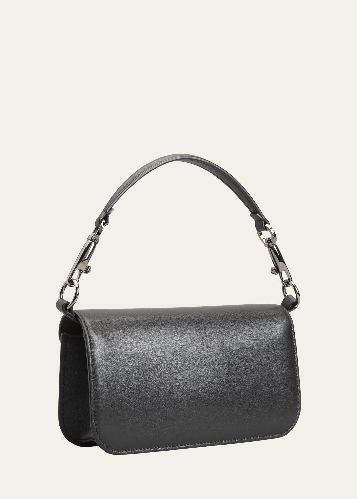 Loco VLOGO Small Calfskin Shoulder Bag - 3