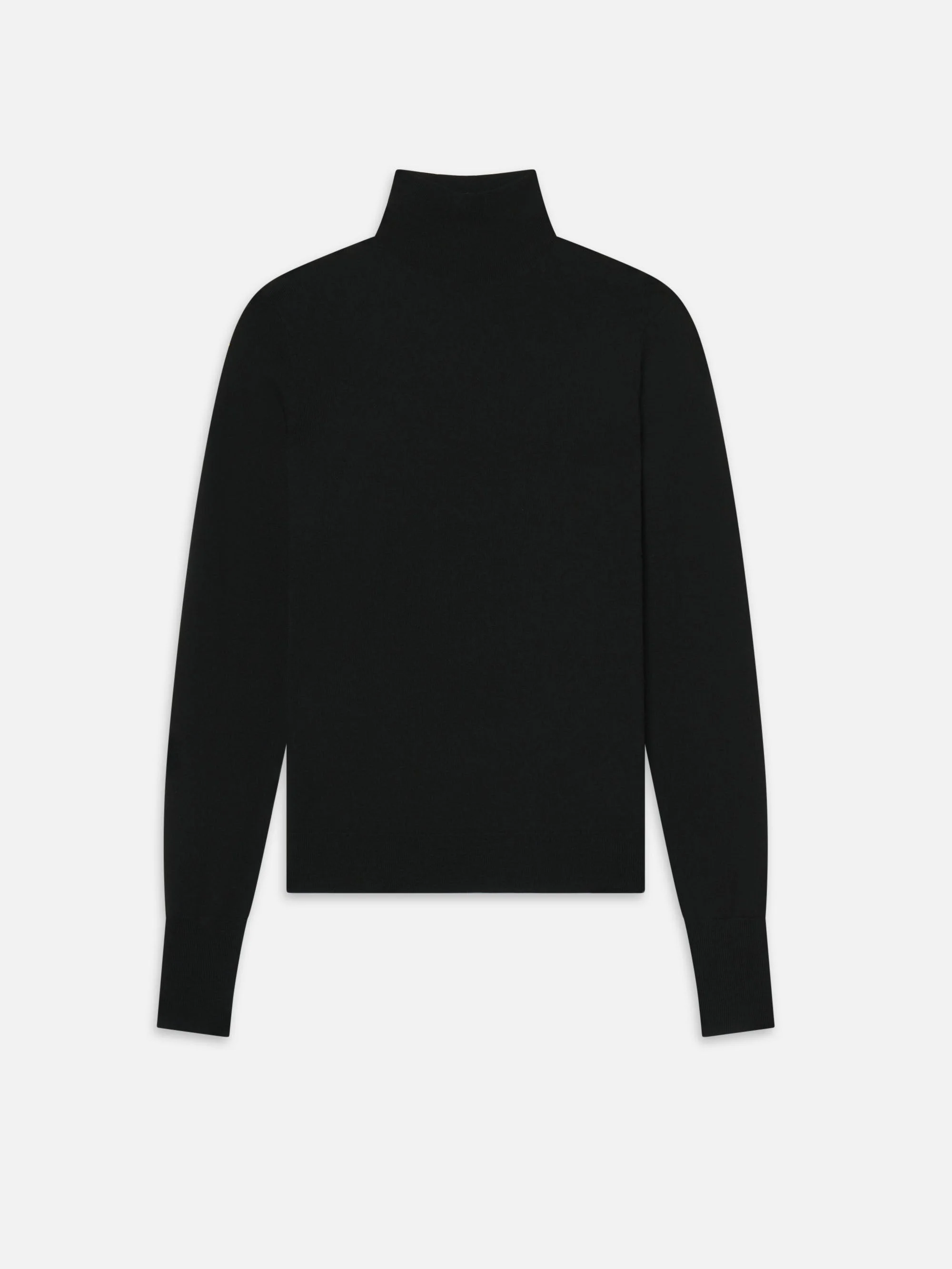 Slim Turtleneck in Black - 1