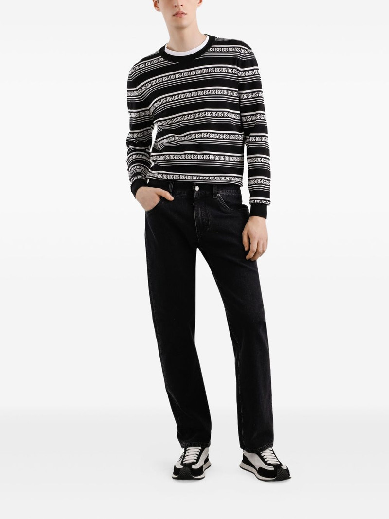 Dolce & Gabbana logo-plaque cotton jeans outlook