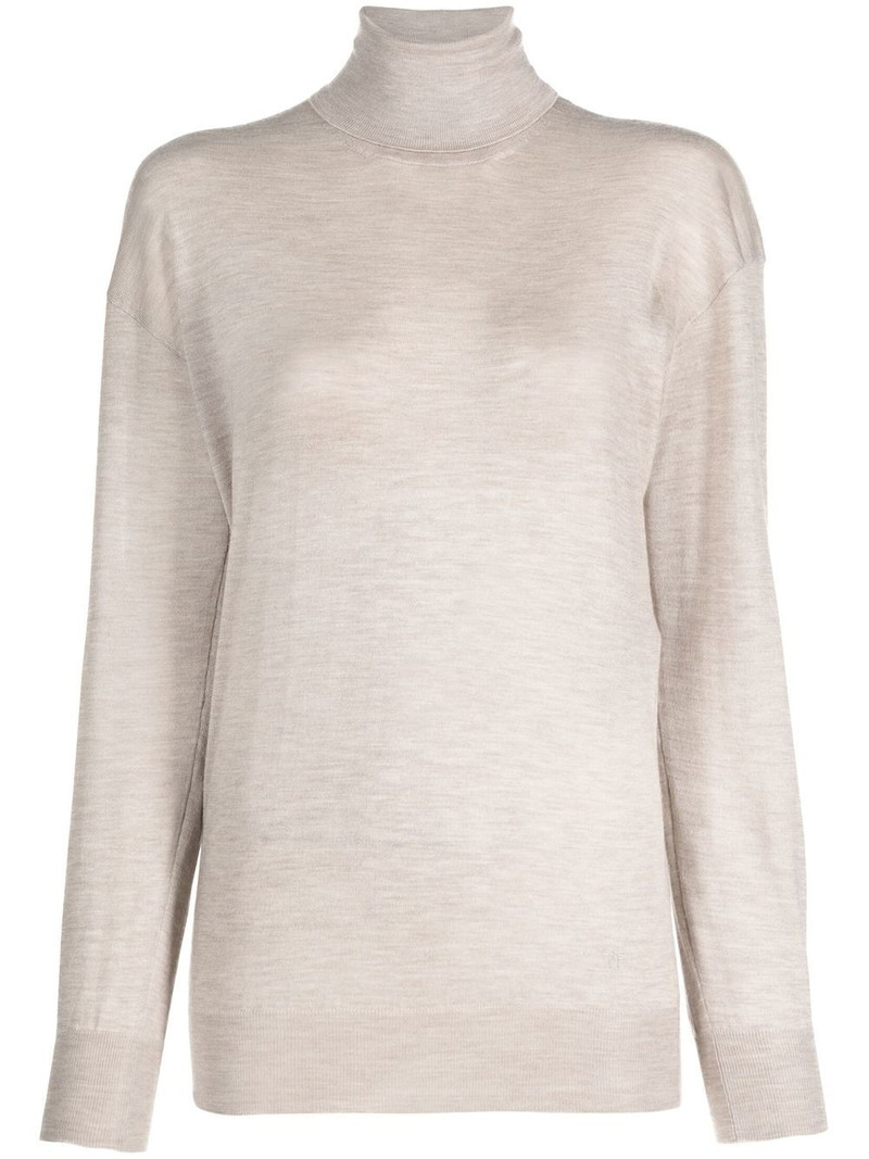 ribbed-knit roll neck sweater 1