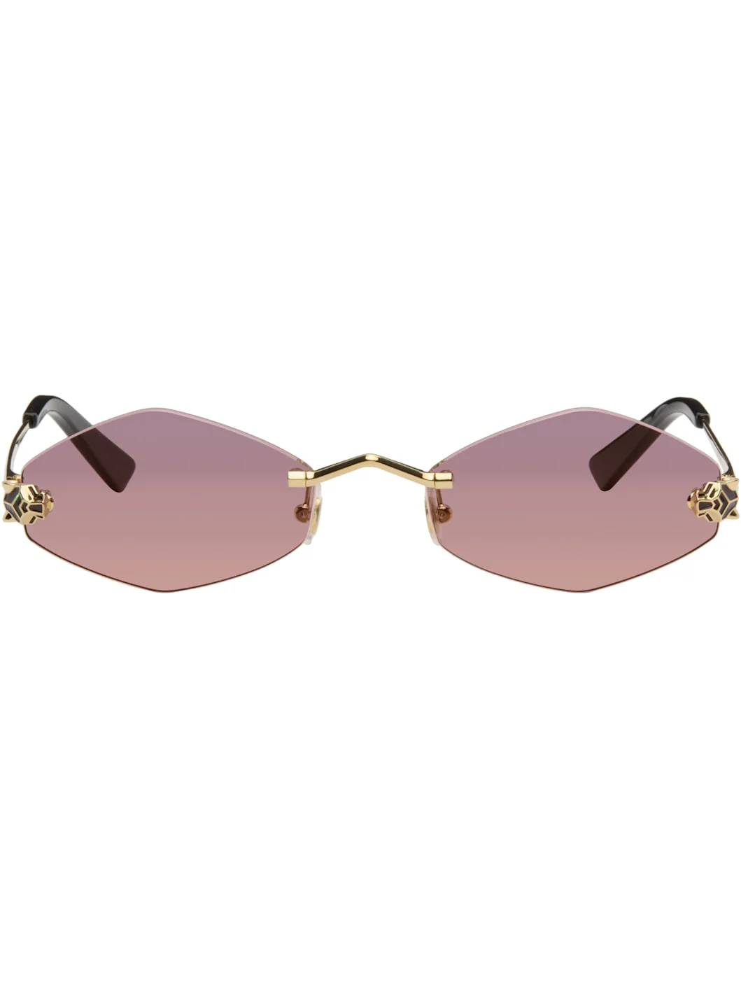 Gold Panthère de Cartier Sunglasses - 1
