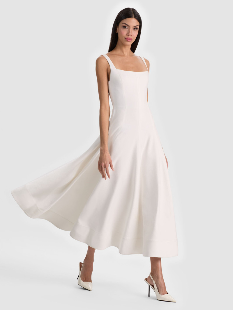 POLLY FLARED MIDI DRESS 4