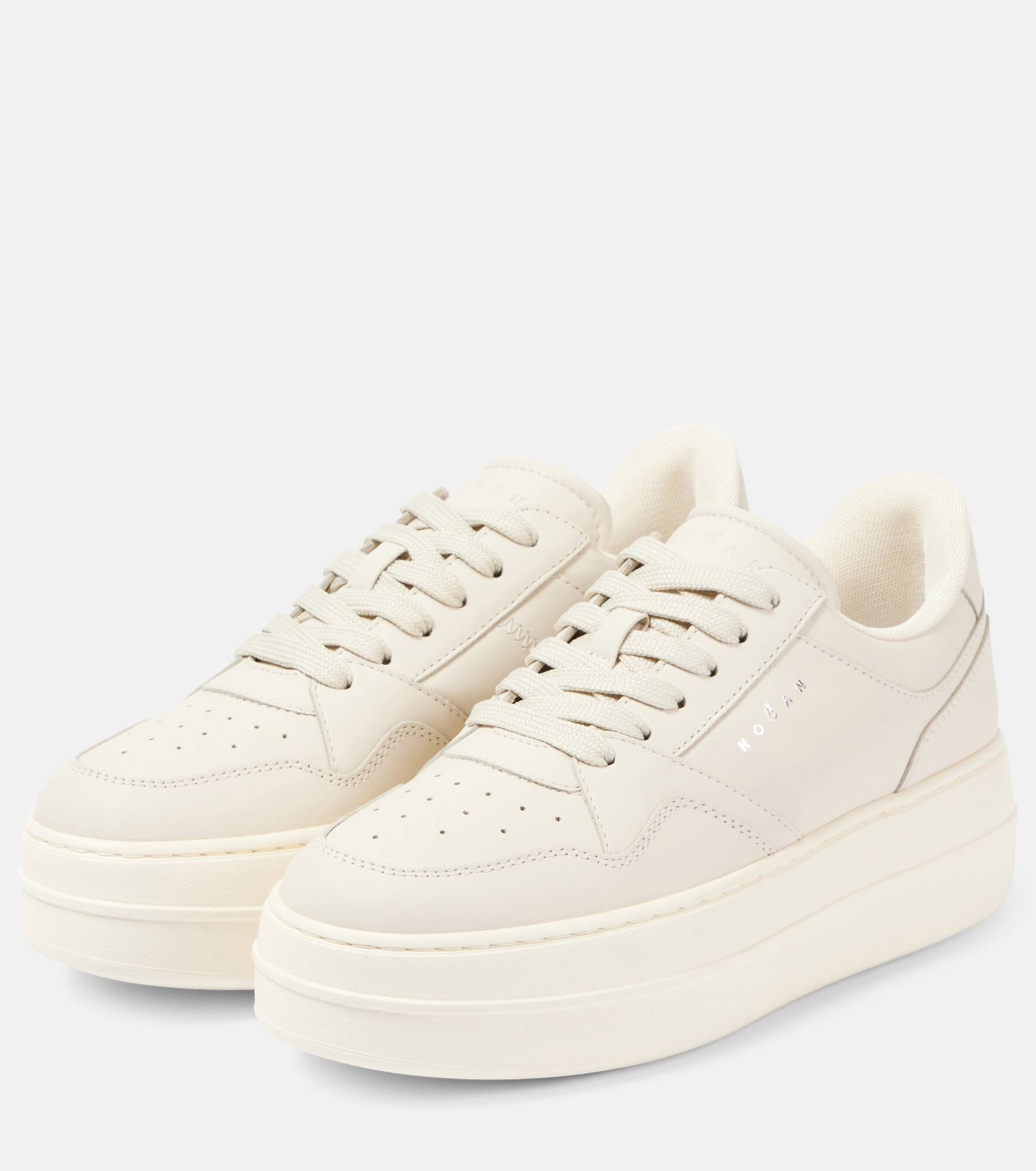 Skyscraper leather sneakers - 4