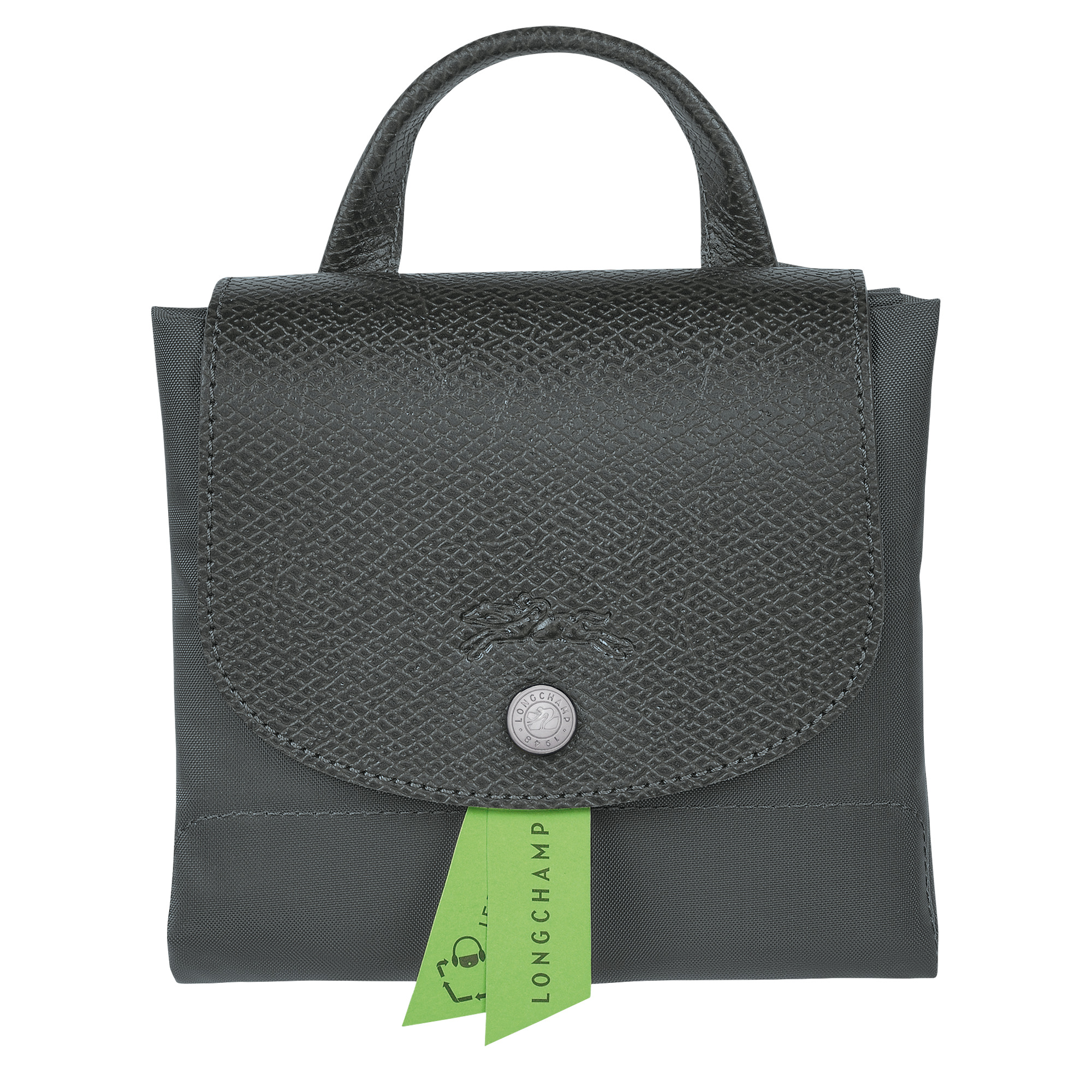 Longchamp Le Pliage Green Canvas Shoulder Bag