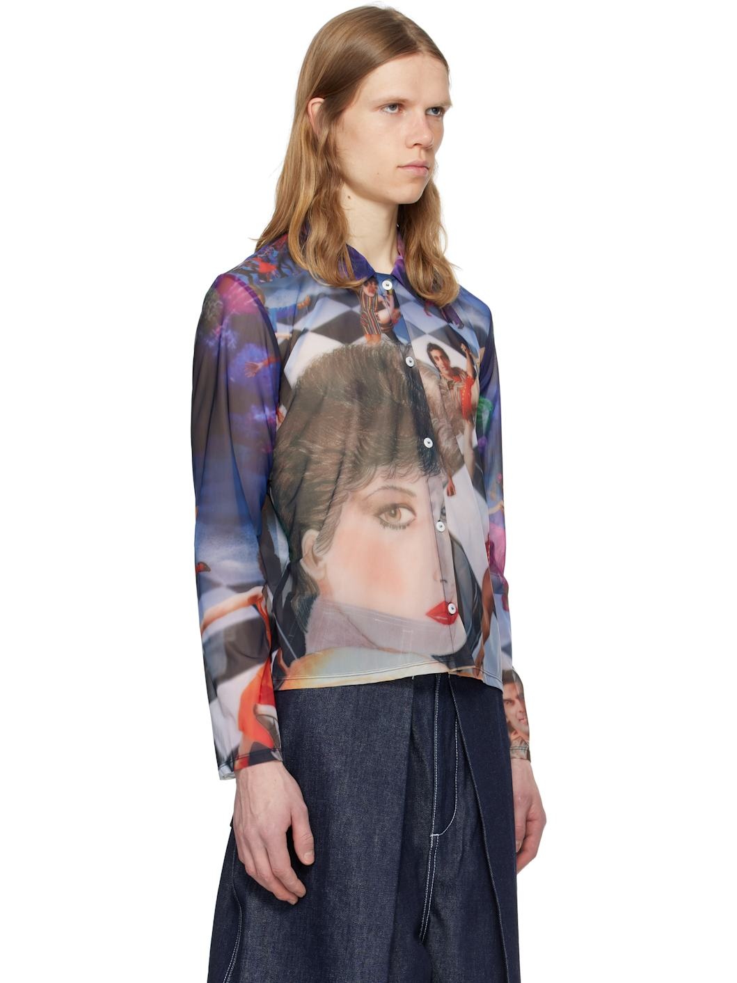 Multicolor Sheer Organza Shirt - 2