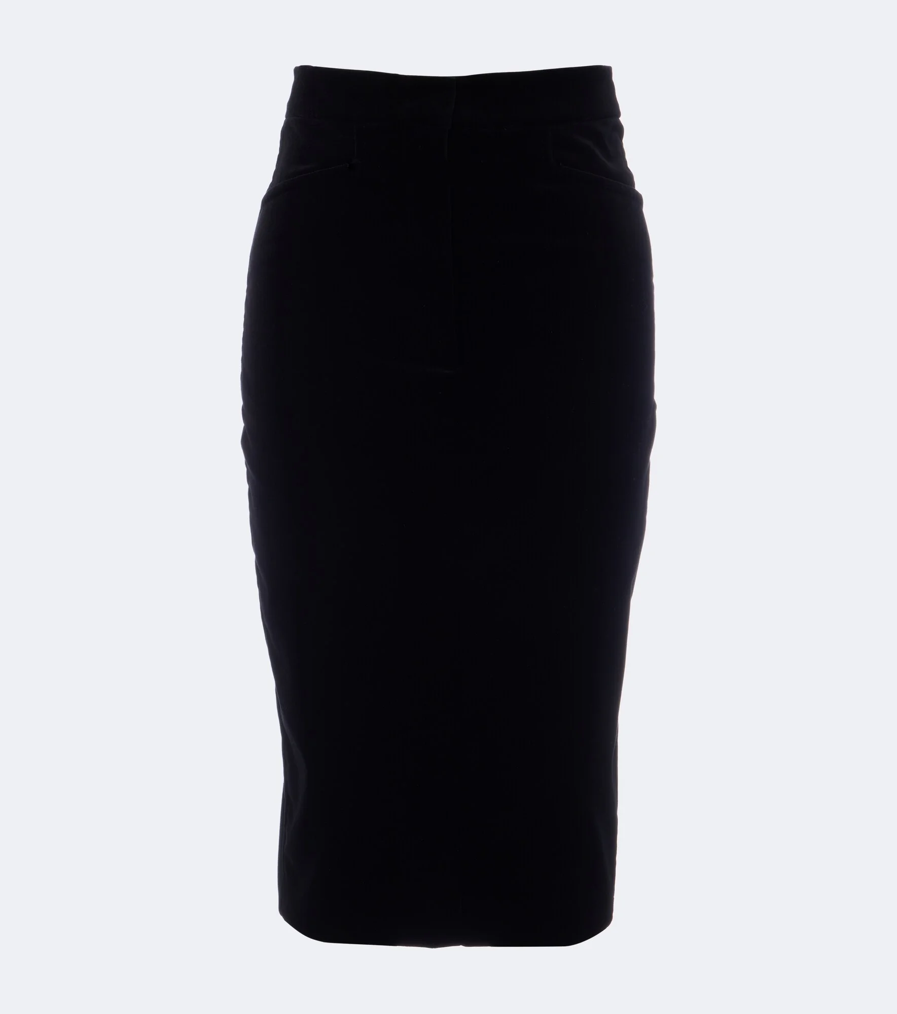Elegante cotton velvet pencil skirt - 1