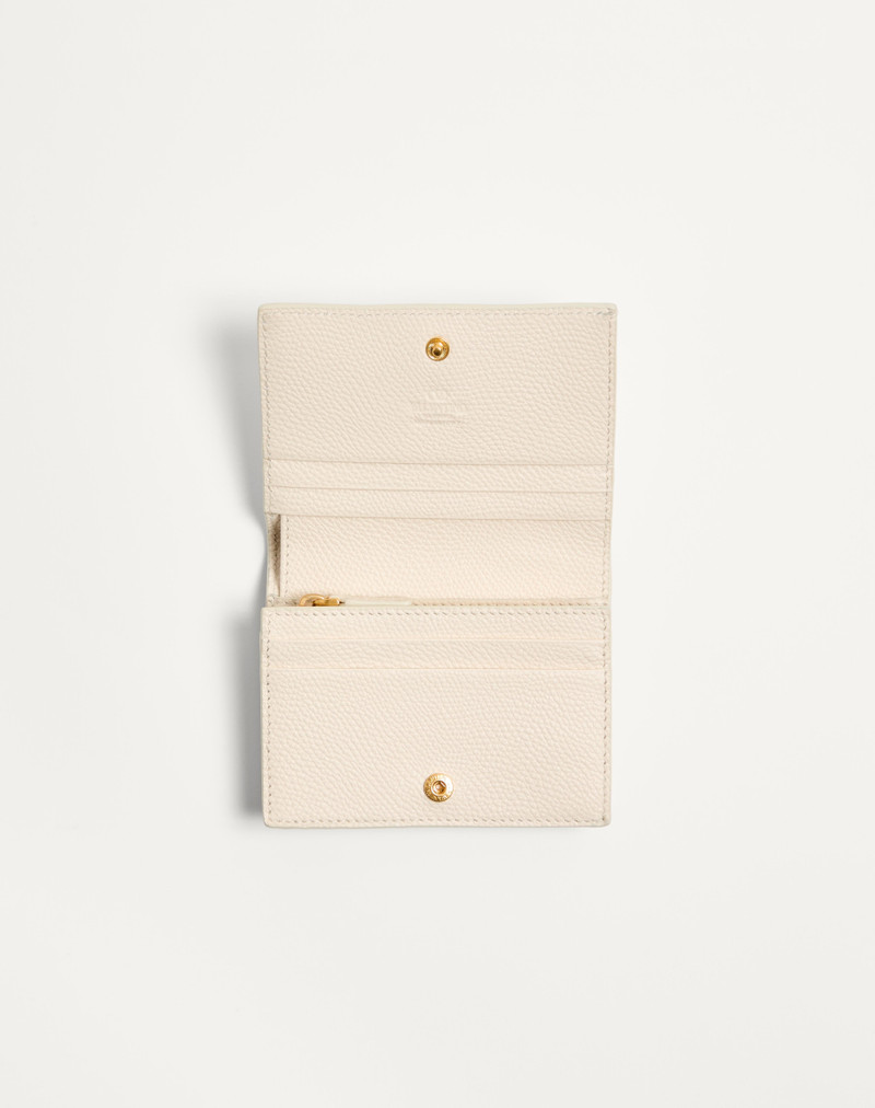 Valentino VLOGO SIGNATURE WALLET IN LE CHAT DE LA MAISON GRAINY CALFSKIN outlook