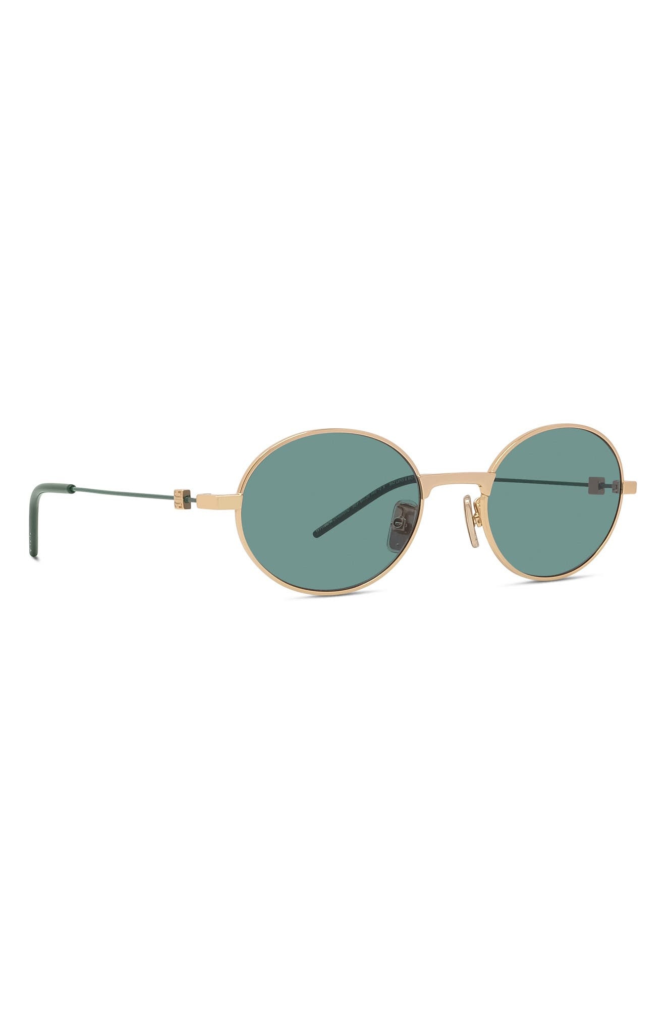 Givenchy GV Speed 51mm Phantos Sunglasses in Shiny Endura Gold /Green at Nordstrom - 3