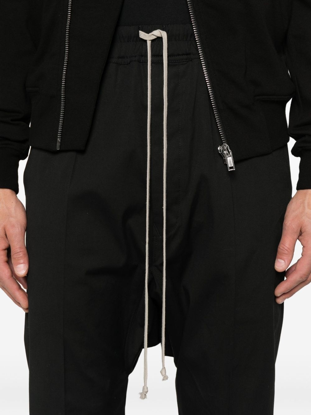 drawstring cropped trousers - 5