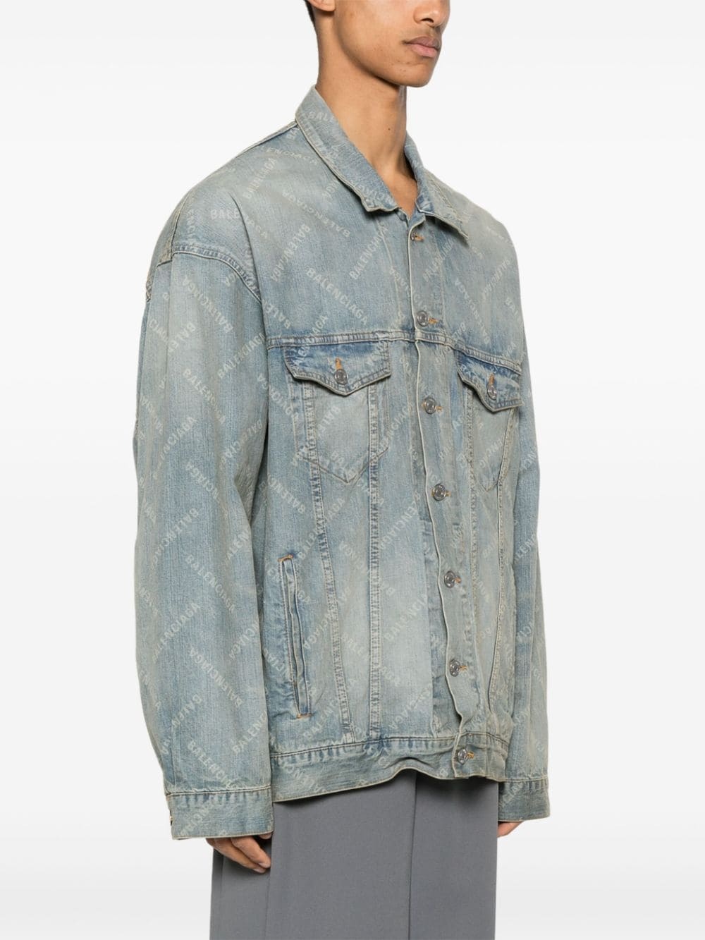 Bal Diagonal denim jacket - 4